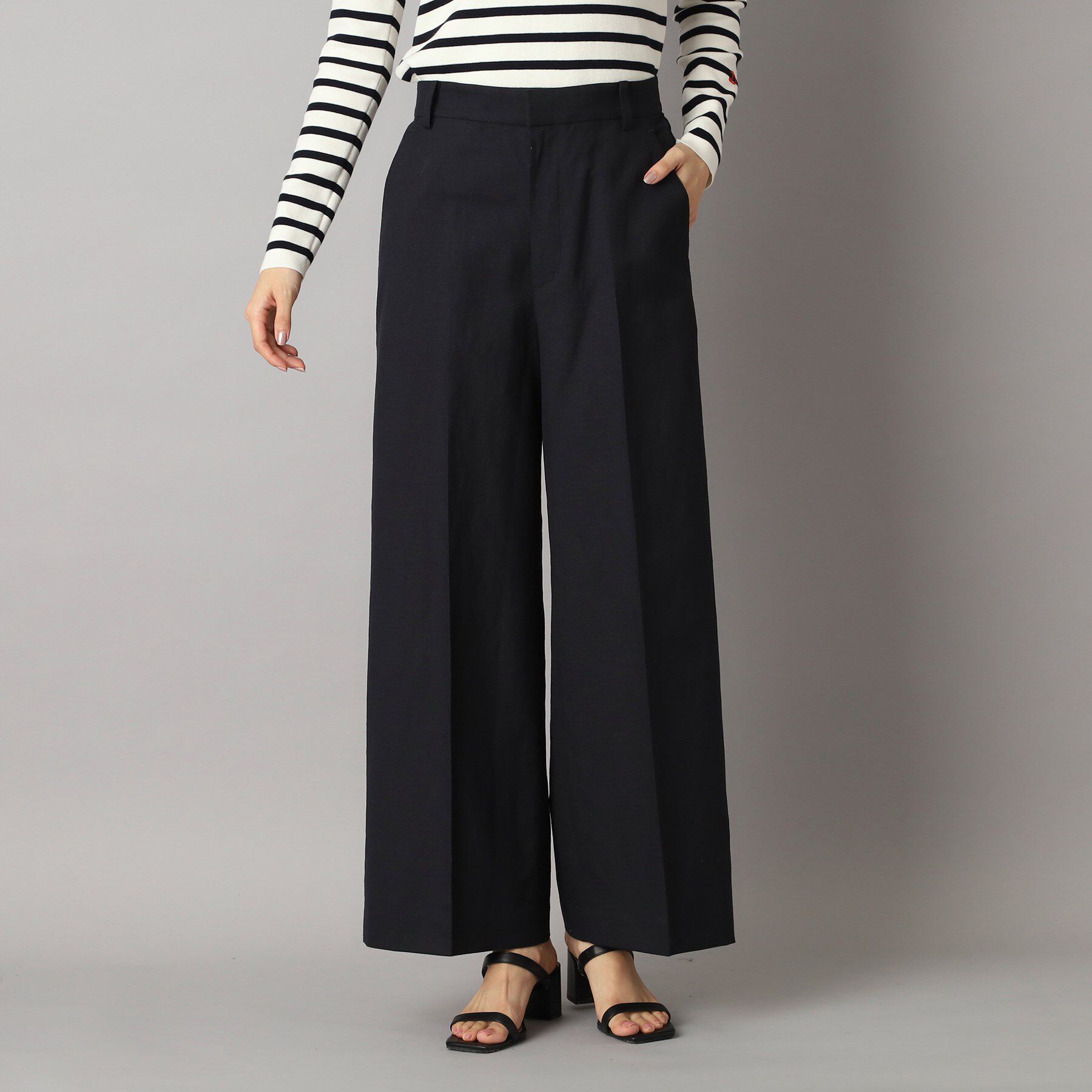 DRESSTERIOR「【美シルエット／洗える】リネンブレンドワイドパンツ」|その他|