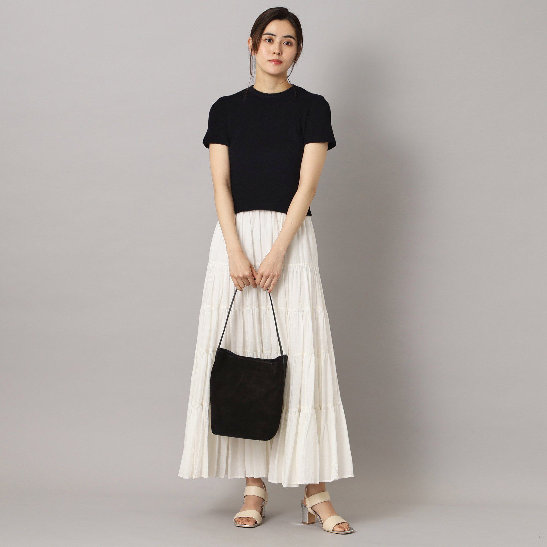 DRESSTERIOR「AULENTTI（オウレンティ）【別注】ワンハンドル スウェードコンビバッグ」|ショルダー・メッセンジャー|