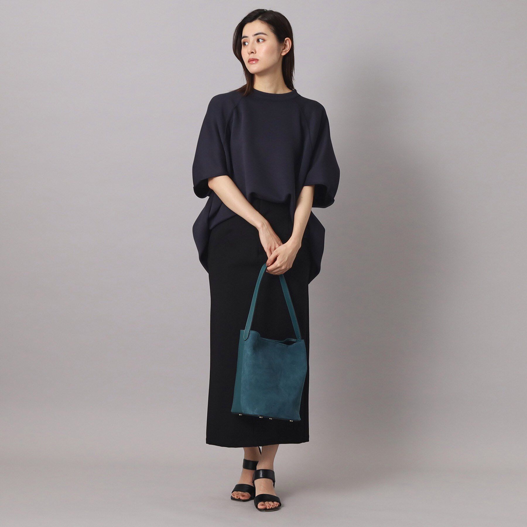 DRESSTERIOR「AULENTTI（オウレンティ）【別注】ワンハンドル スウェードコンビバッグ」|ショルダー・メッセンジャー|