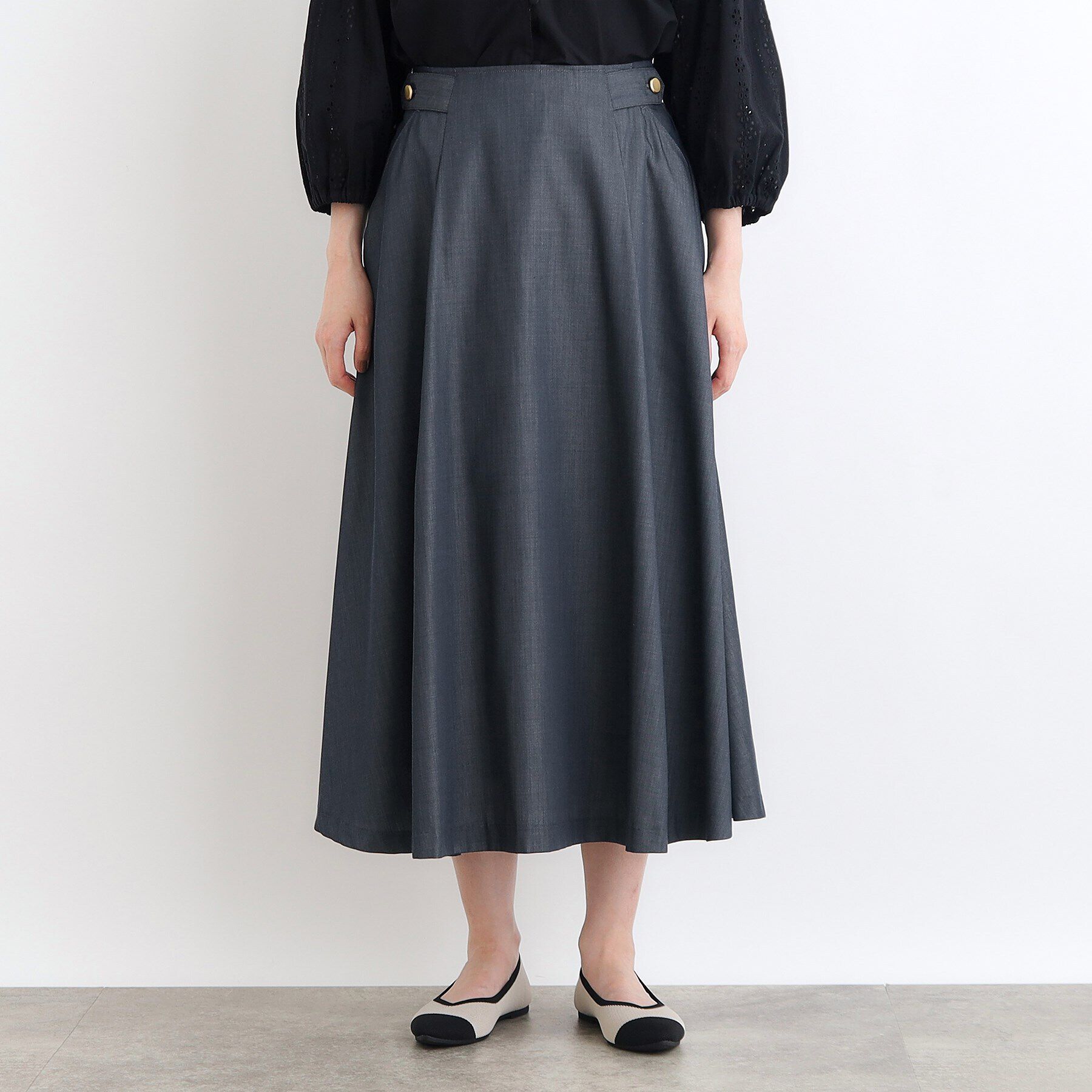 grove「クラシカルタックフレアスカート」|スカート|