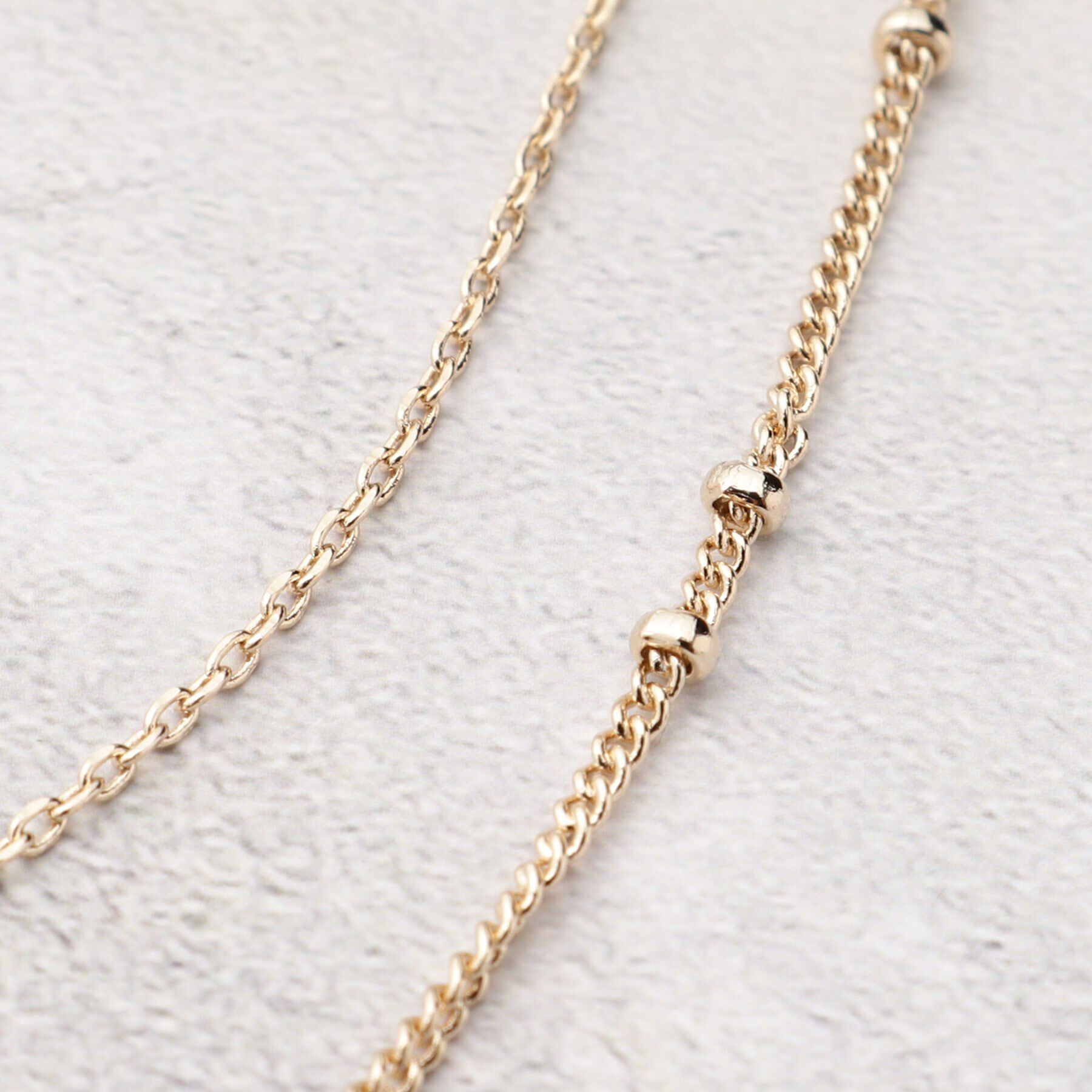 grove「デザインチェーン2連ショートネック」|ネックレス|