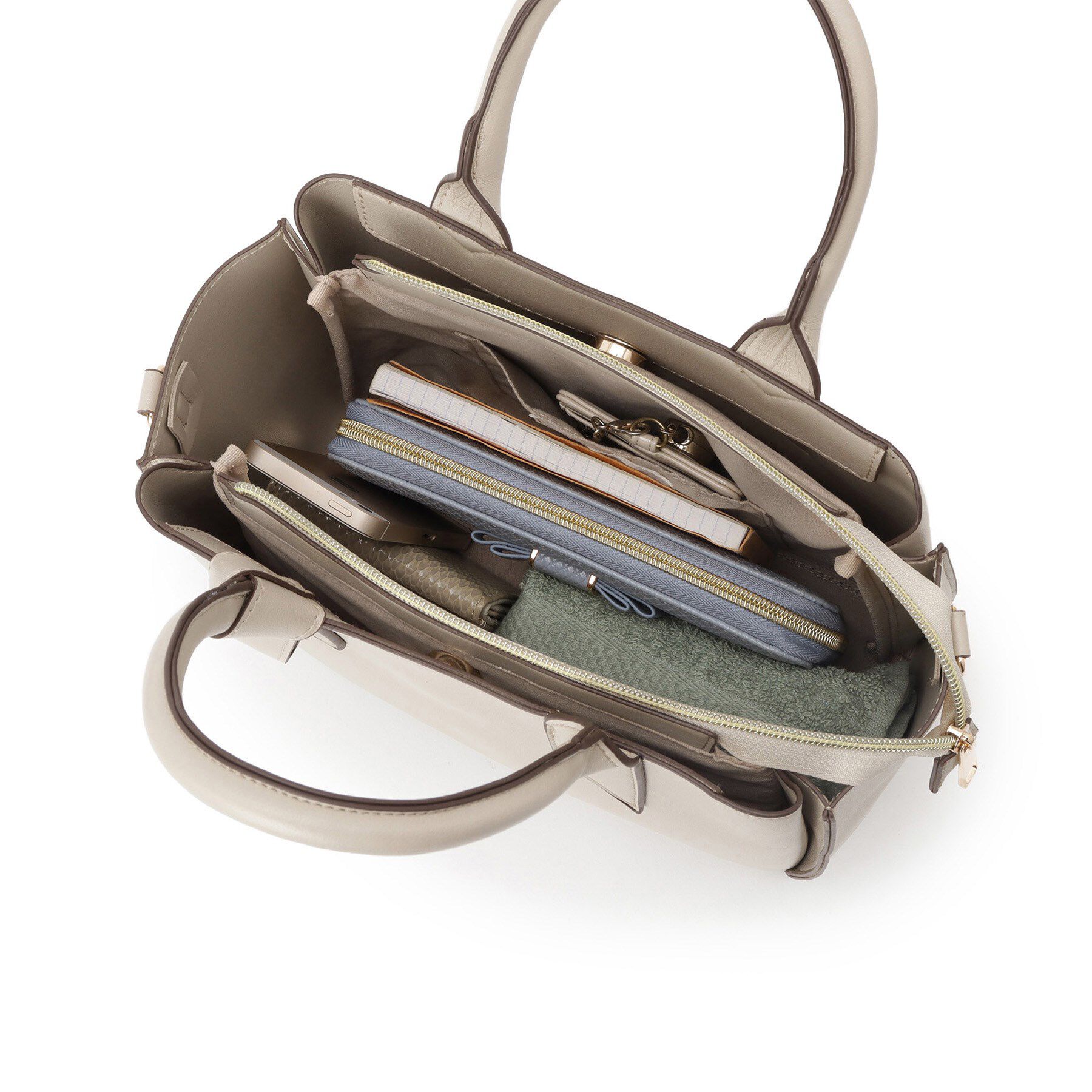 grove「リボンハンドル2WAYトート」|トートバッグ|