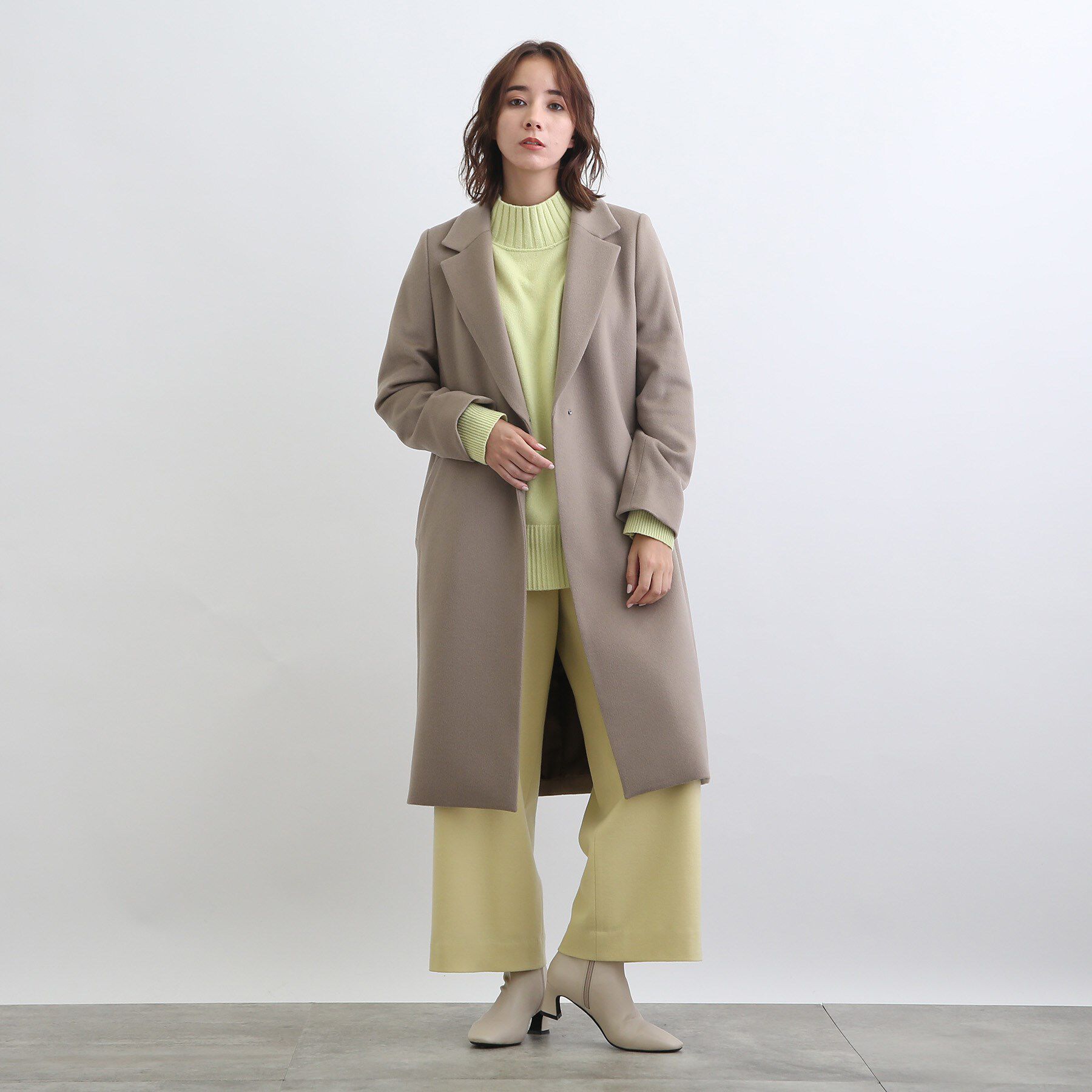 INDIVI「【定番人気！/名品コート/日本製】ウール100%チェスターコート」|チェスターコート|