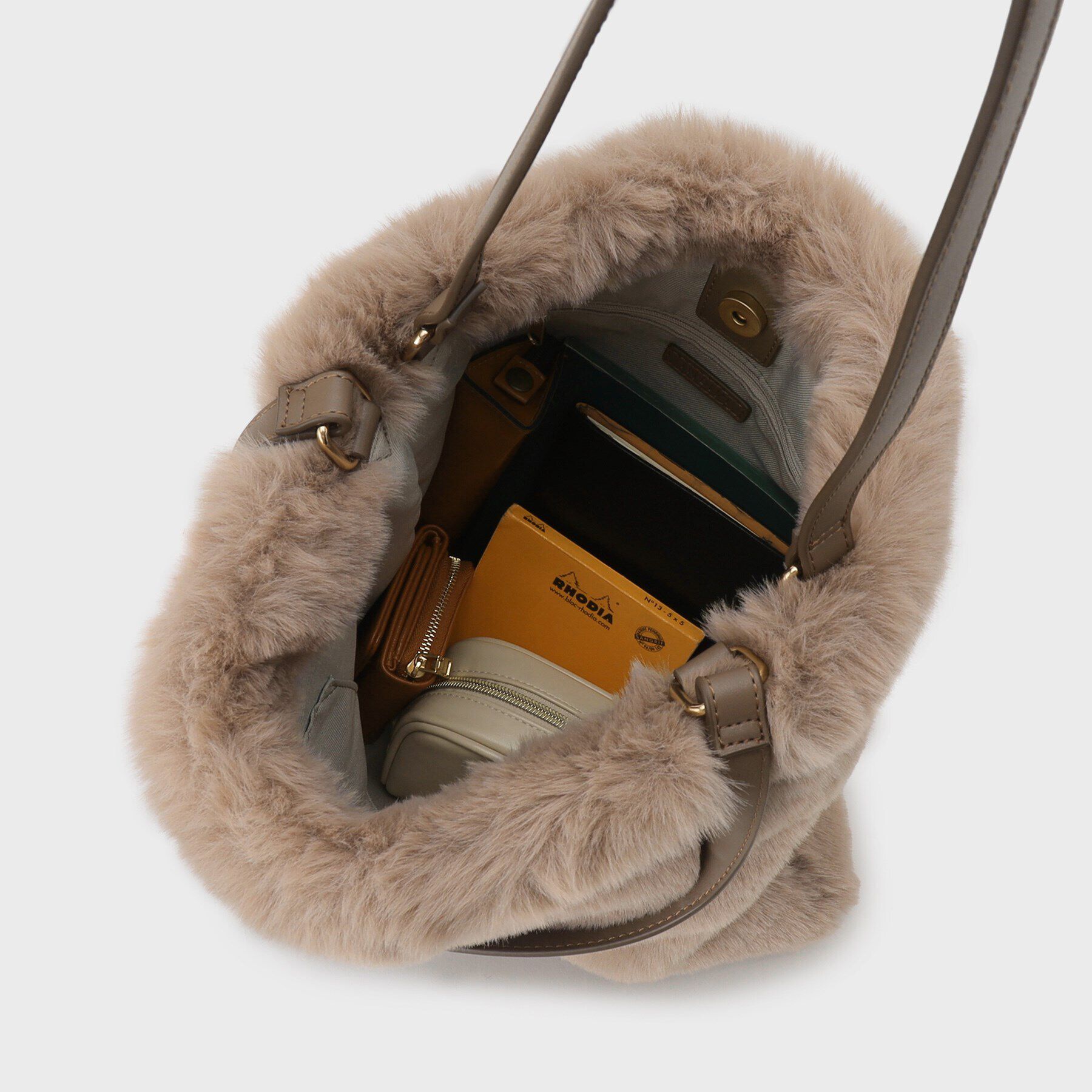 INDIVI「【フェイクファー】ウィンタートートバッグ」|トートバッグ|