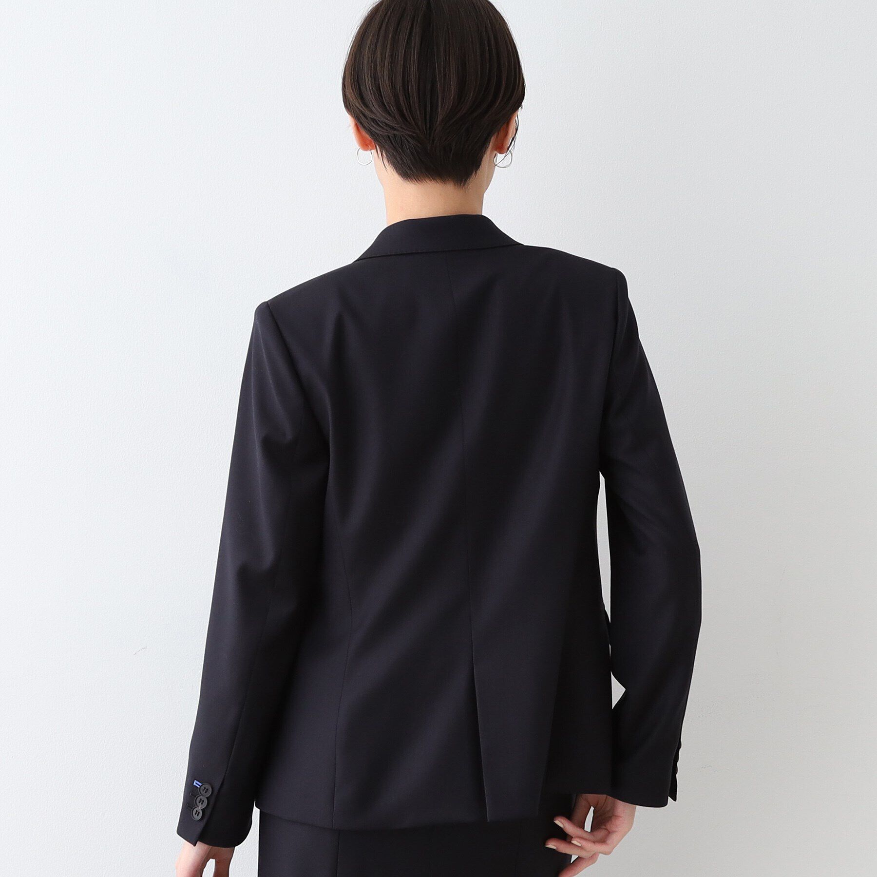INDIVI「【日本製／インポート素材】ウールストレッチ テーラードカラージャケット」|スーツ|