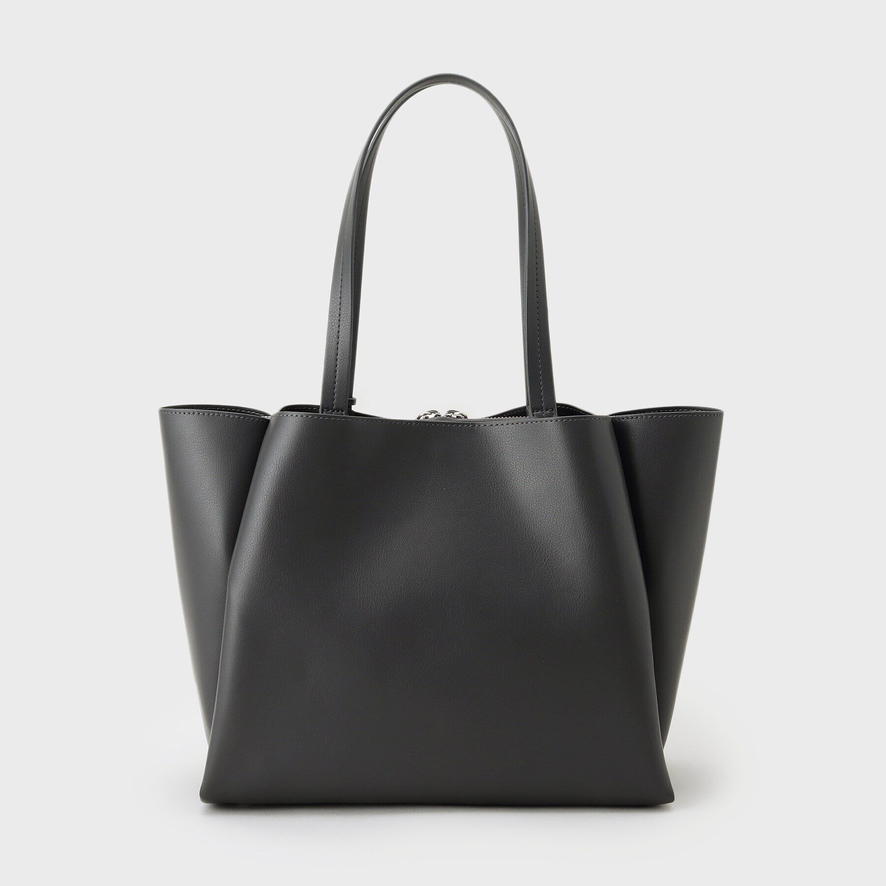 INDIVI「【合皮／A4収納可能】タックデザイン通勤バッグ」|トートバッグ|