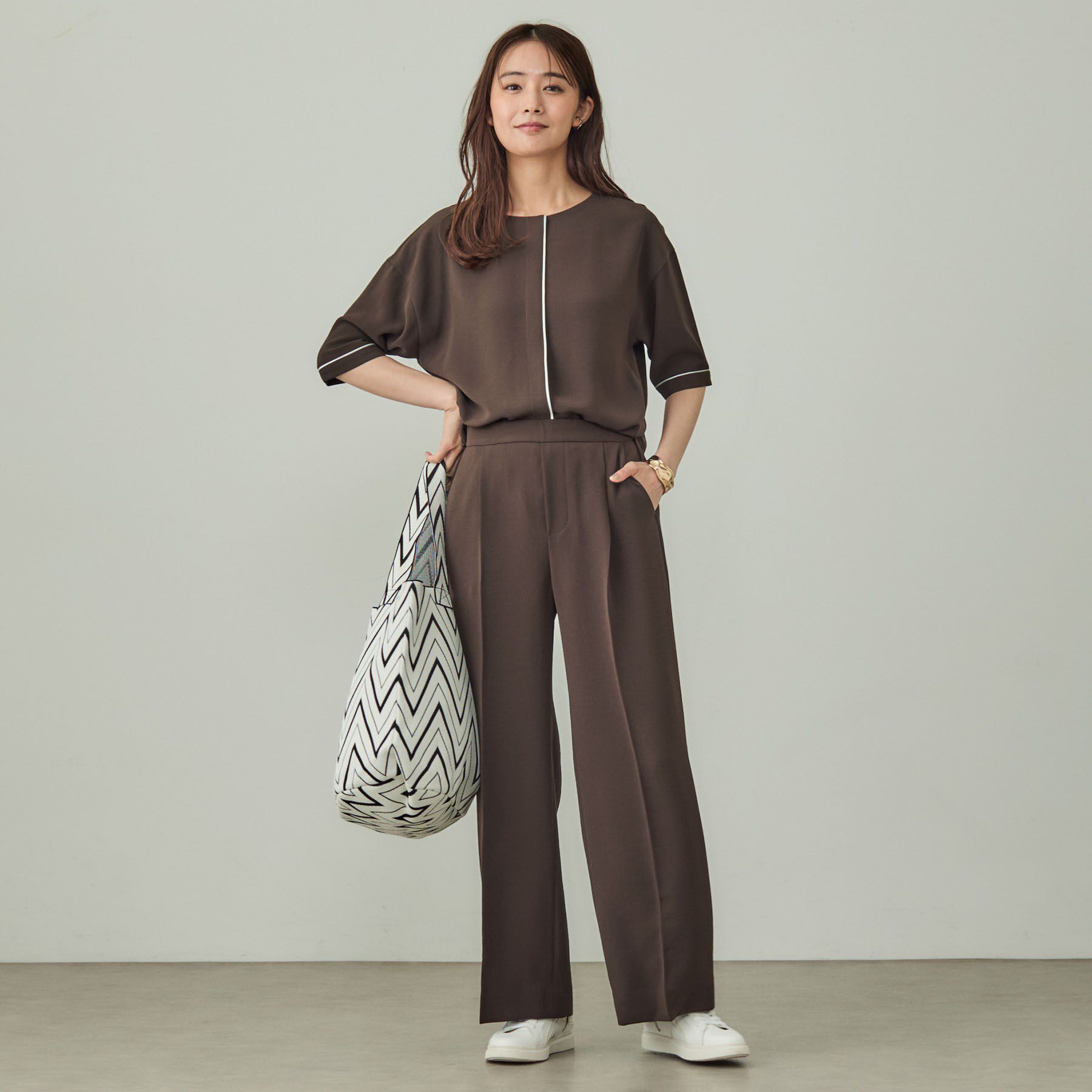 INDIVI「【洗える／UVケア】ワイドパンツ」|その他|