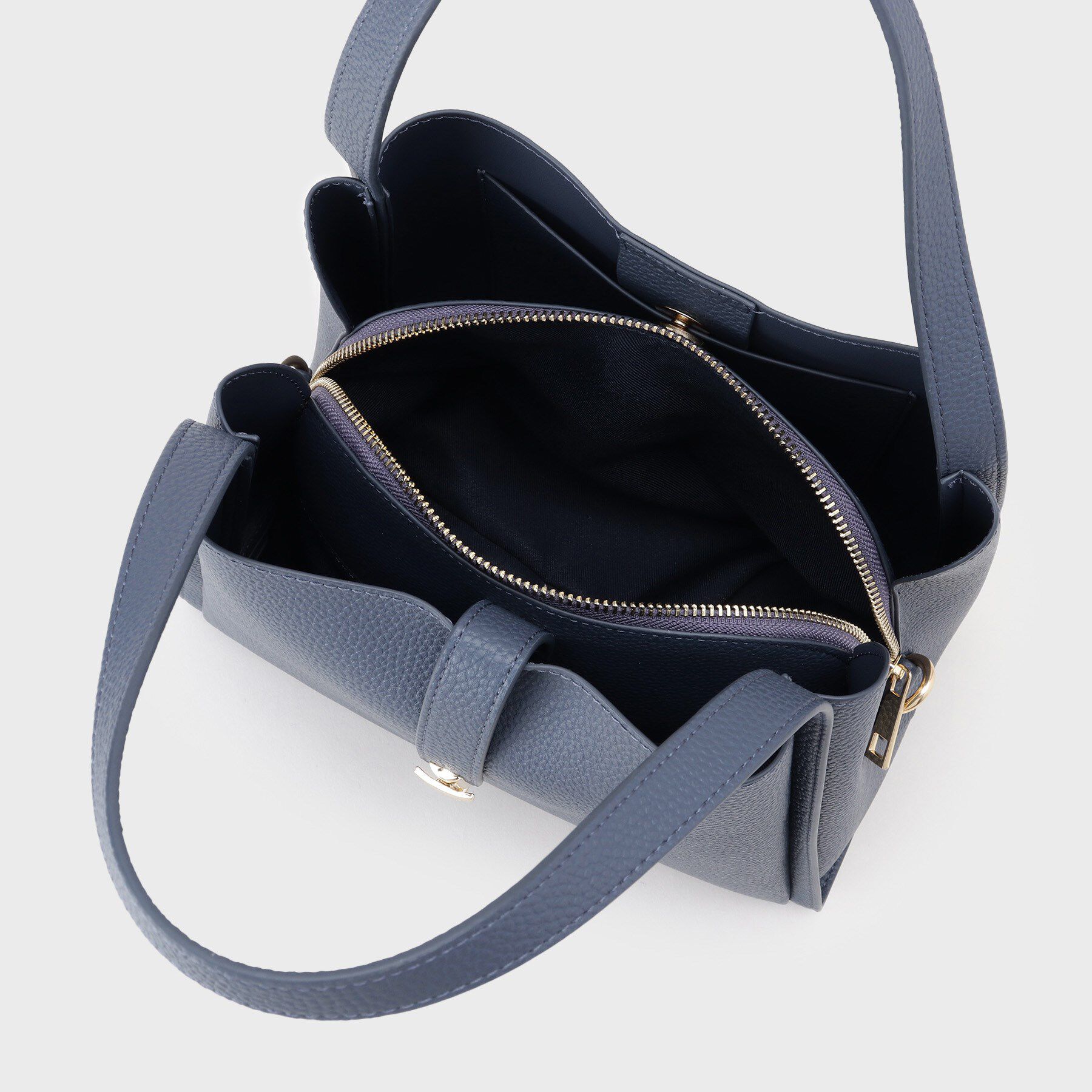 INDIVI「【合皮／ミドルサイズ】春カラーフォルムバッグ」|ハンドバッグ|