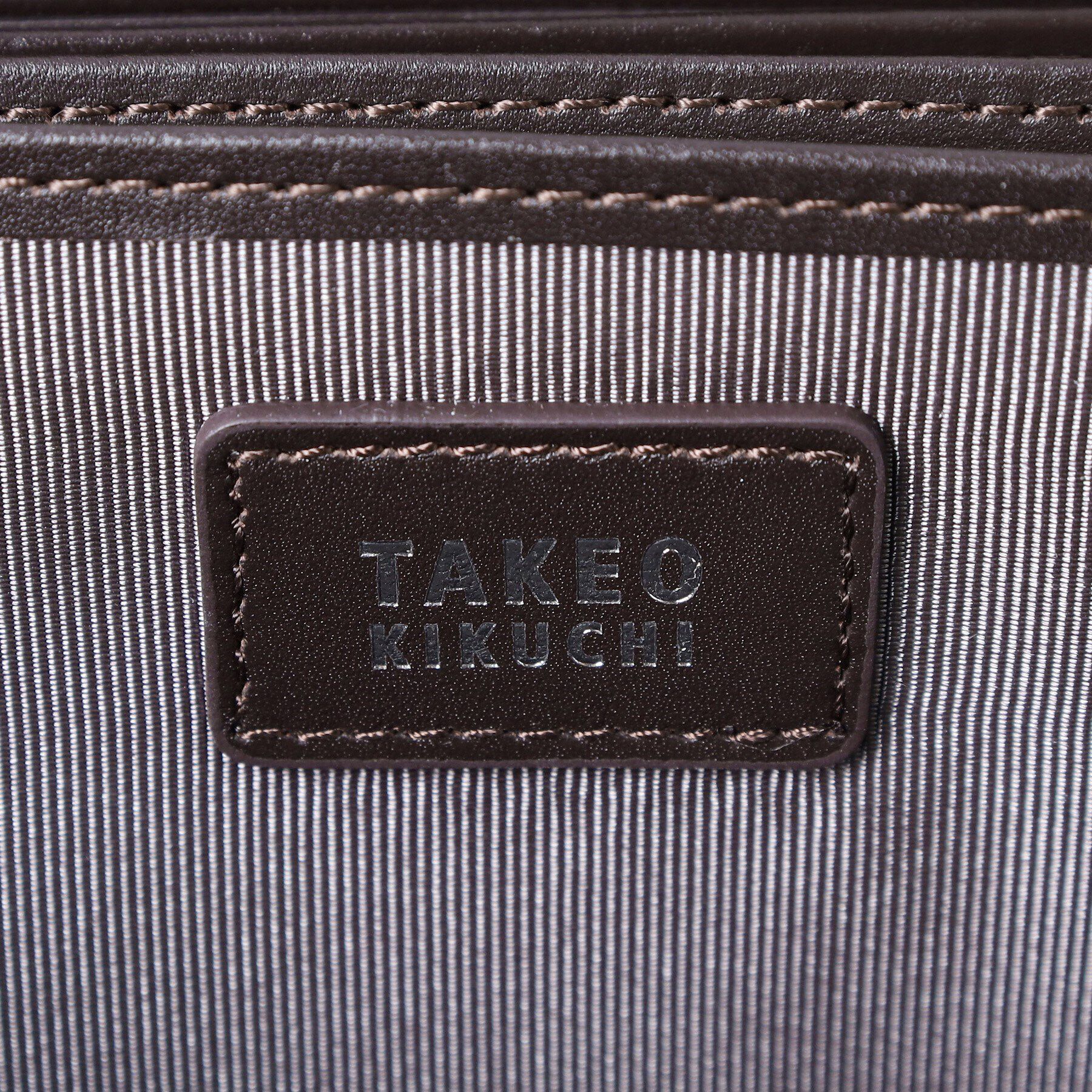 TAKEO KIKUCHI「イタリアンブラックレザー 3方ラウンド長財布」|財布|