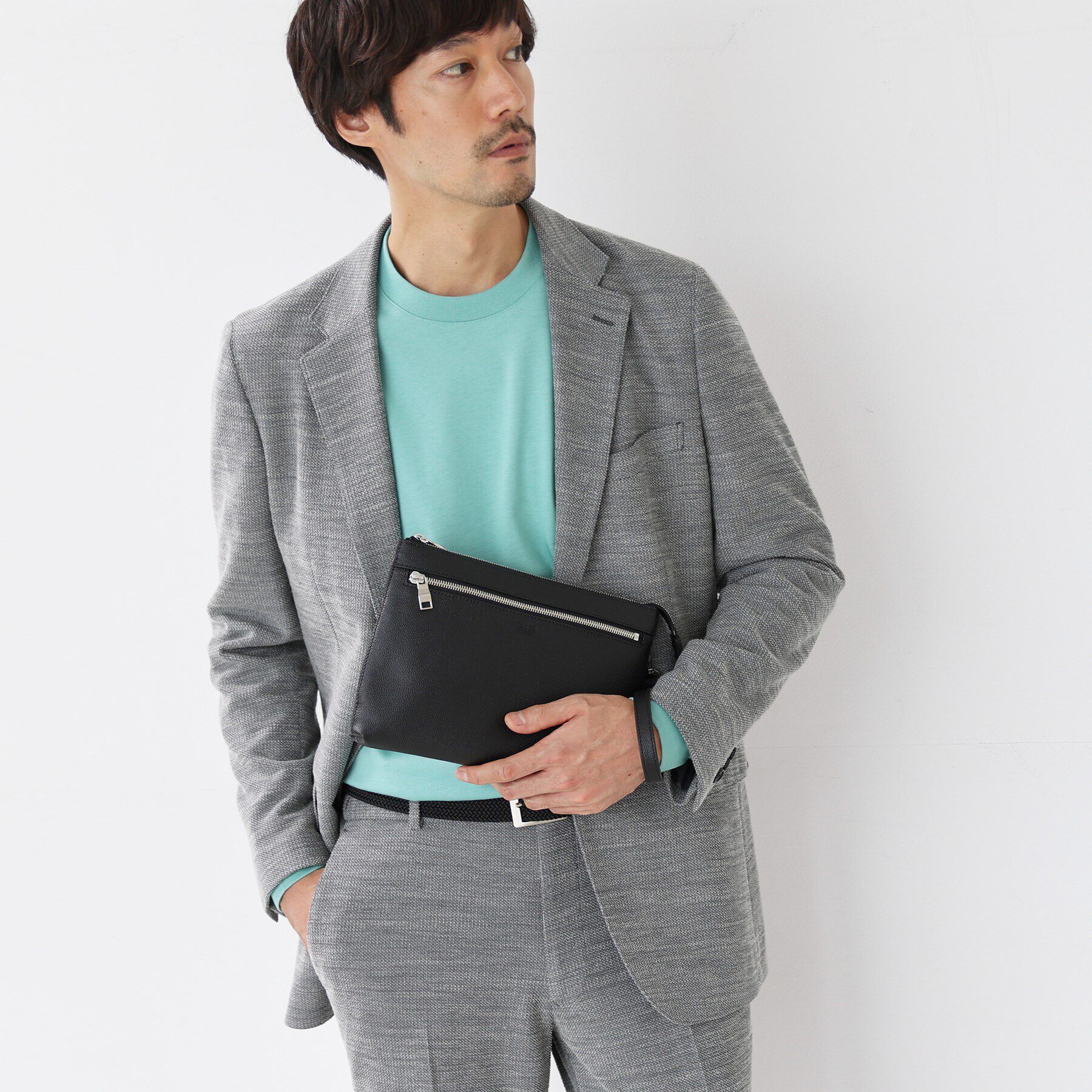 TAKEO KIKUCHI「【2WAY】レザー クラッチバッグ」|クラッチバッグ|