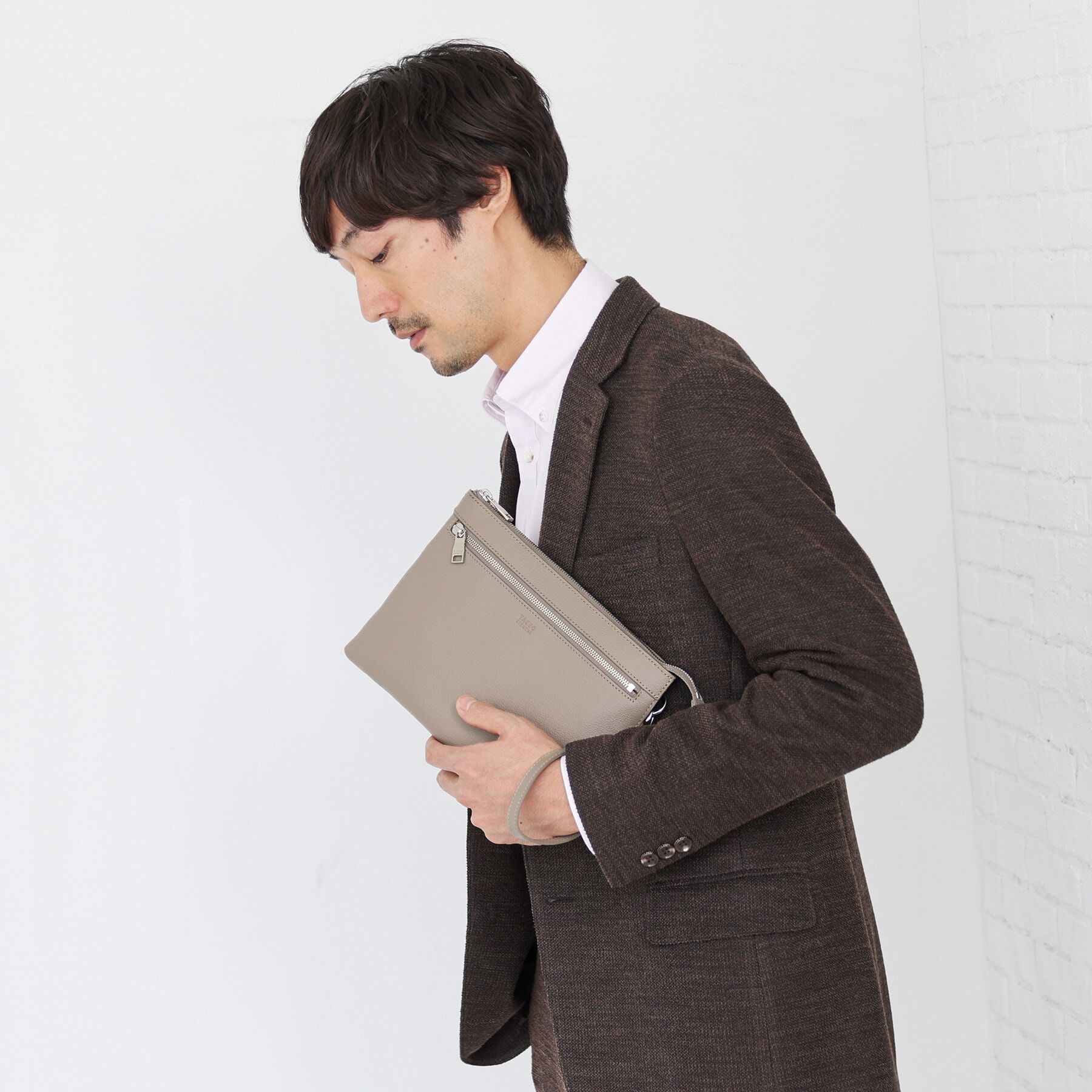 TAKEO KIKUCHI「【2WAY】レザー クラッチバッグ」|クラッチバッグ|