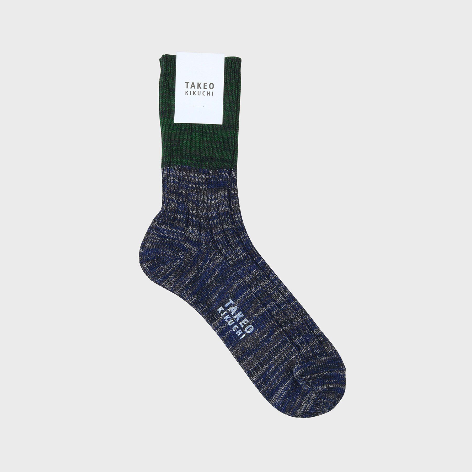 TAKEO KIKUCHI「引き揃えカラーブロックソックス」|ソックス|ｸﾞﾘｰﾝ(524)