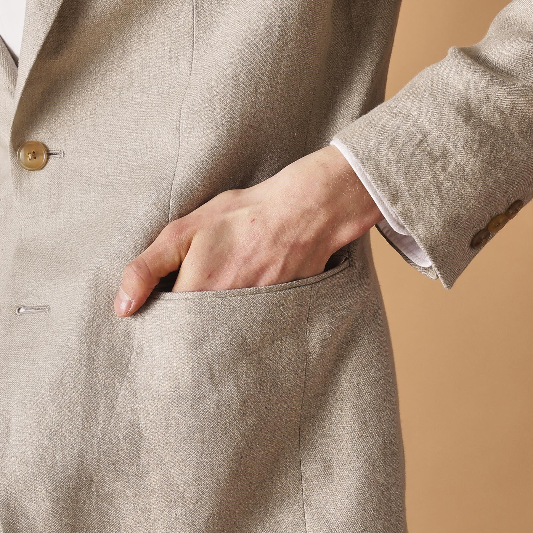 40CARATS&525「リネン テーラードジャケット」|テーラードジャケット|