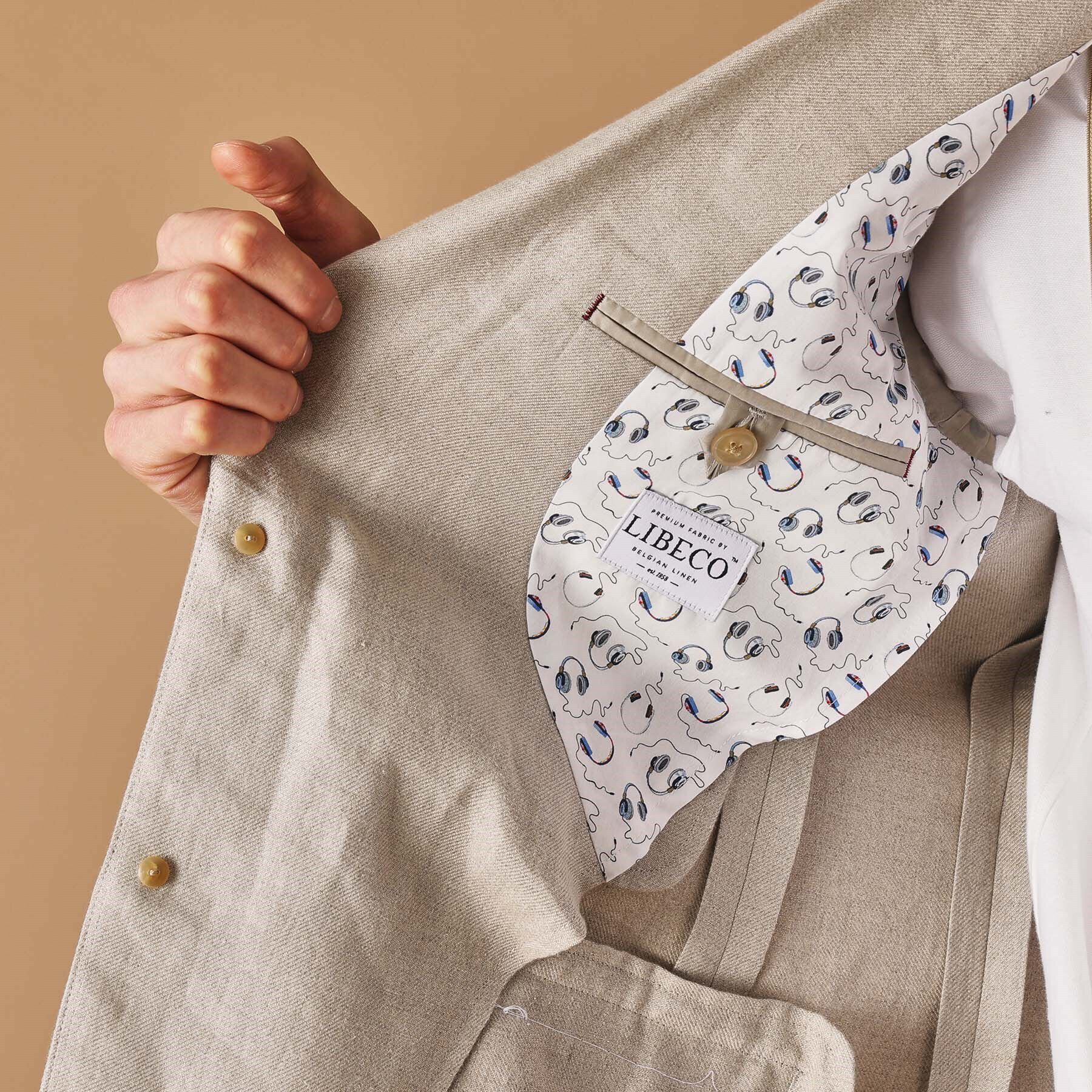 40CARATS&525「リネン テーラードジャケット」|テーラードジャケット|