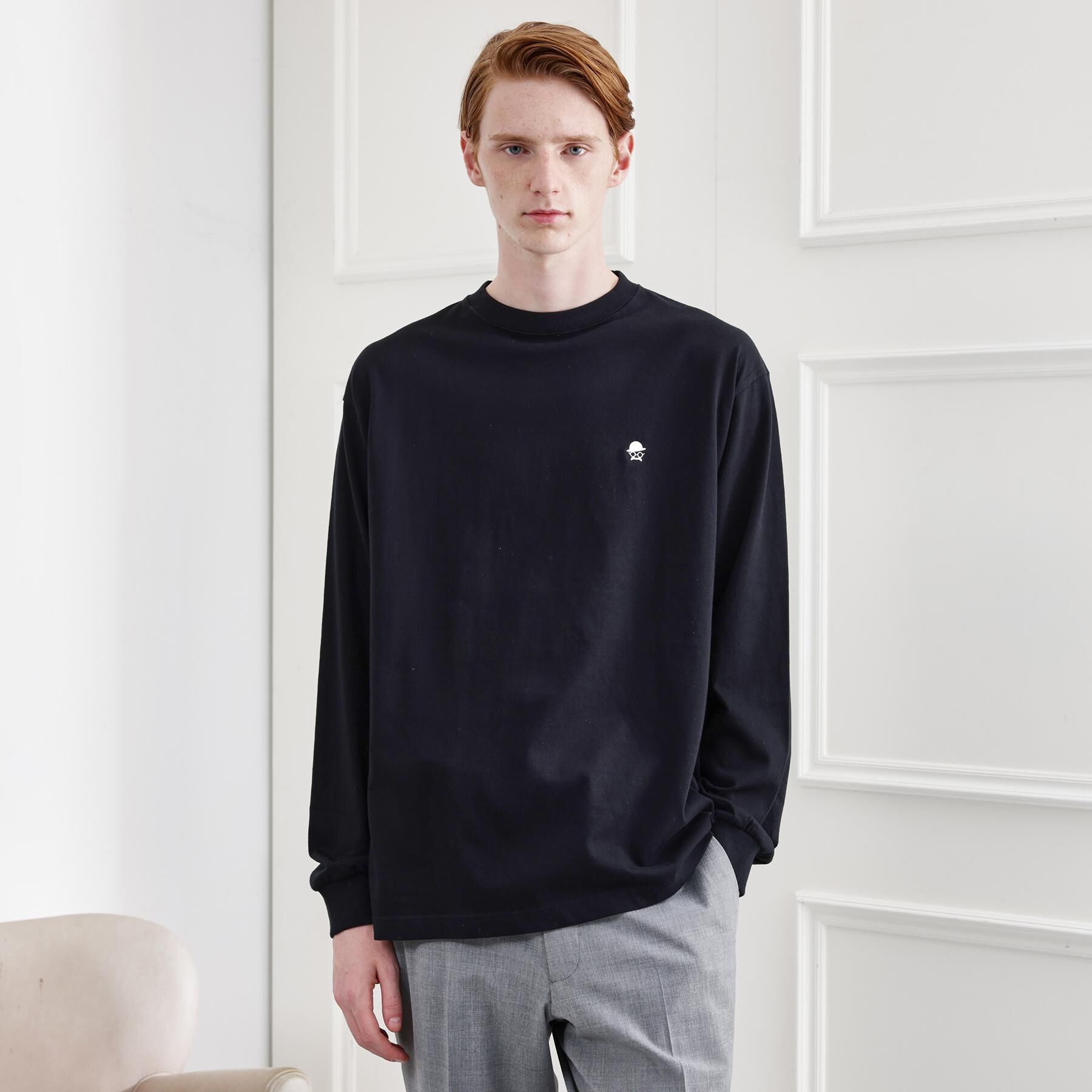 TAKEO KIKUCHI「【LIMITED】ワンポイント刺繍 長袖Tシャツ」|Tシャツ・カットソー|