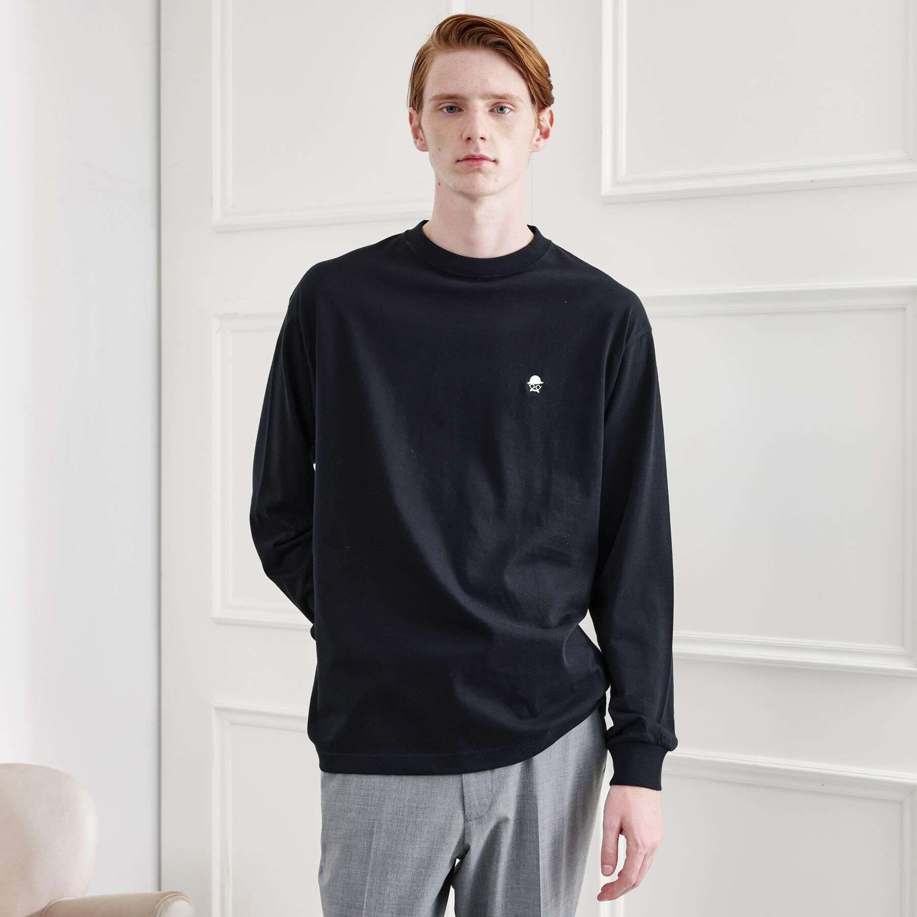 TAKEO KIKUCHI「【LIMITED】ワンポイント刺繍 長袖Tシャツ」|Tシャツ・カットソー|