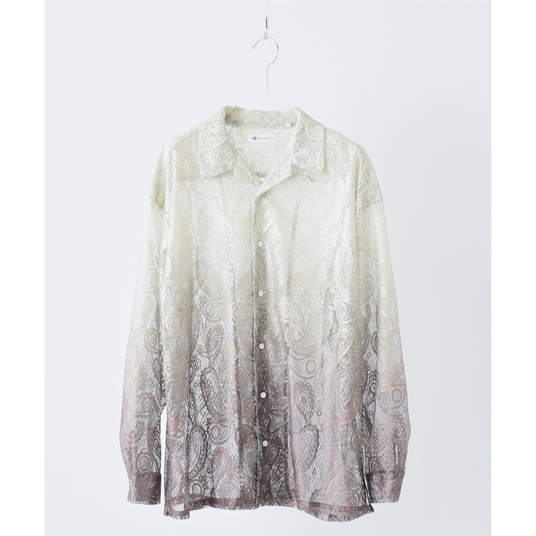 tk.TAKEO KIKUCHI「グラデペイズリーレースシャツ」|シャツ・ブラウス|