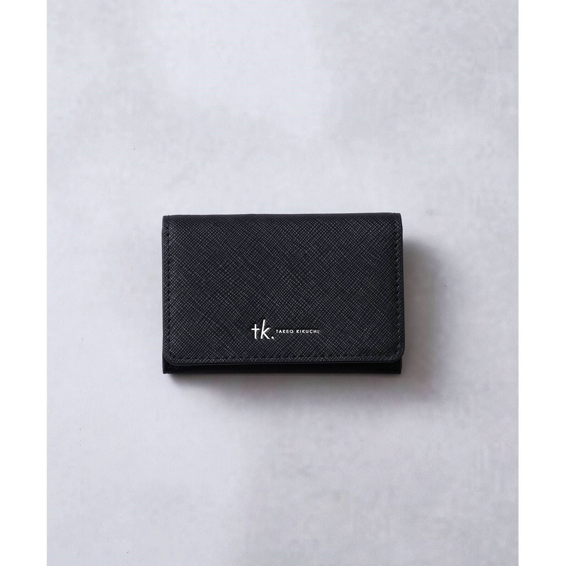 tk.TAKEO KIKUCHI「サフィアーノカードケース」|名刺入れ・カードケース|ブラック(019)