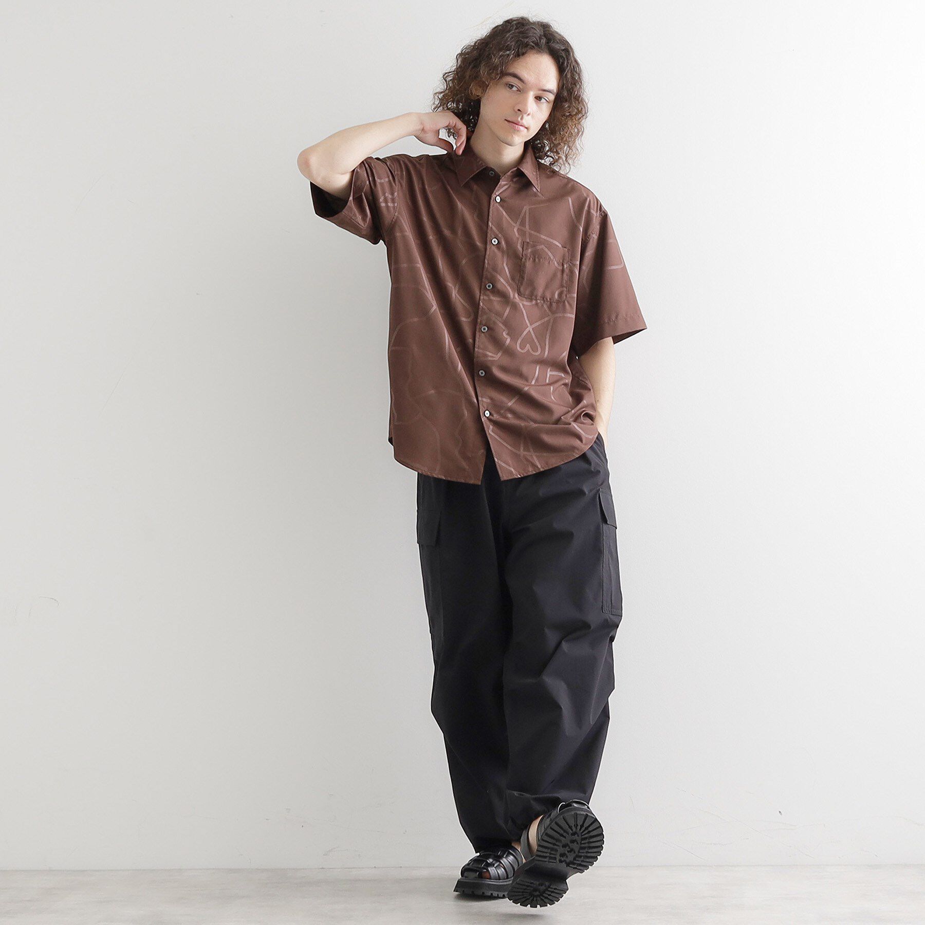 tk.TAKEO KIKUCHI「エンボスプリントシャツ」|シャツ・ブラウス|