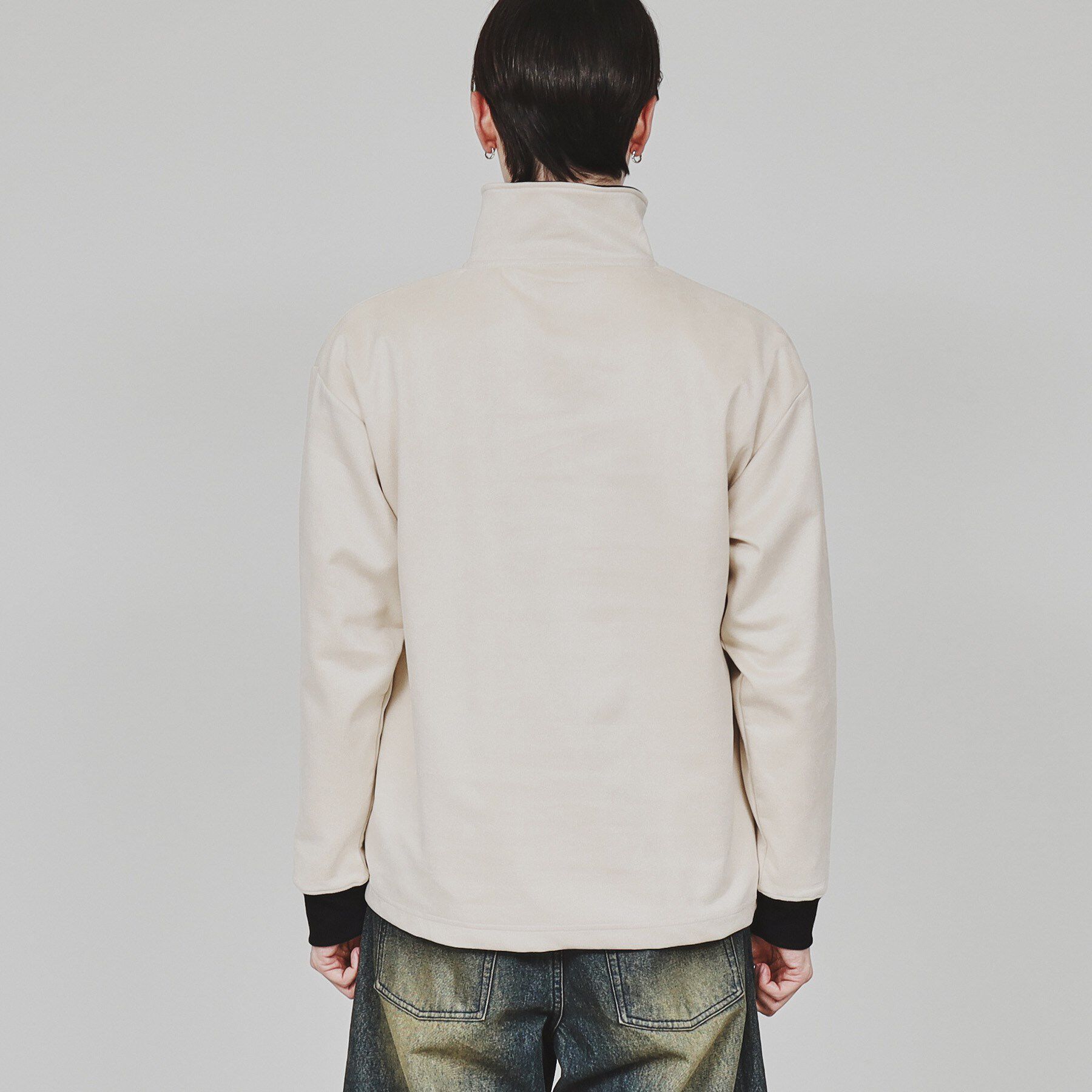 tk.TAKEO KIKUCHI「ポンチスエードハーフジップ」|Tシャツ・カットソー|