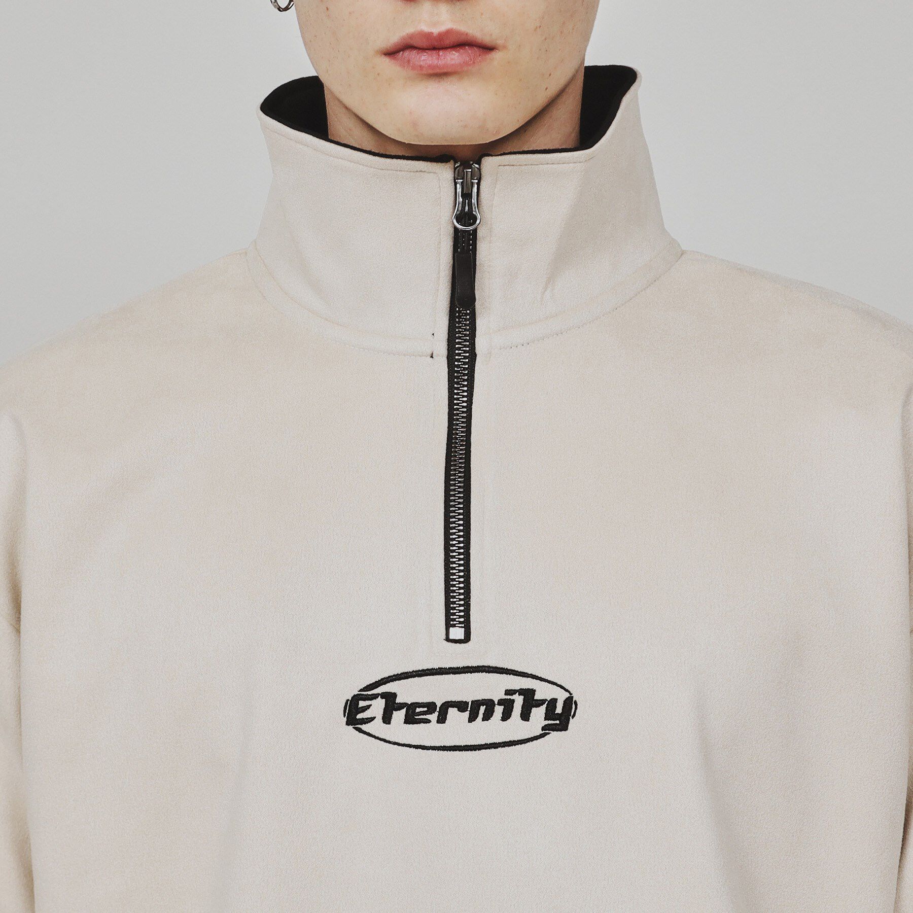 tk.TAKEO KIKUCHI「ポンチスエードハーフジップ」|Tシャツ・カットソー|