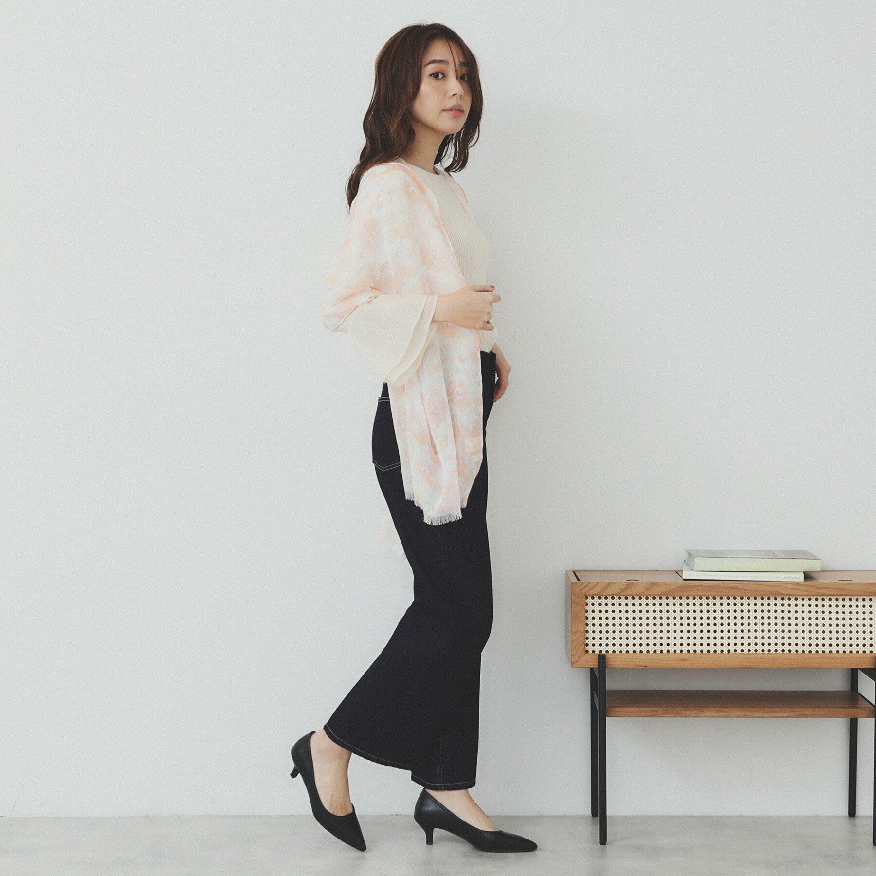 index「ぼかしフラワー柄ストール」|ストール|