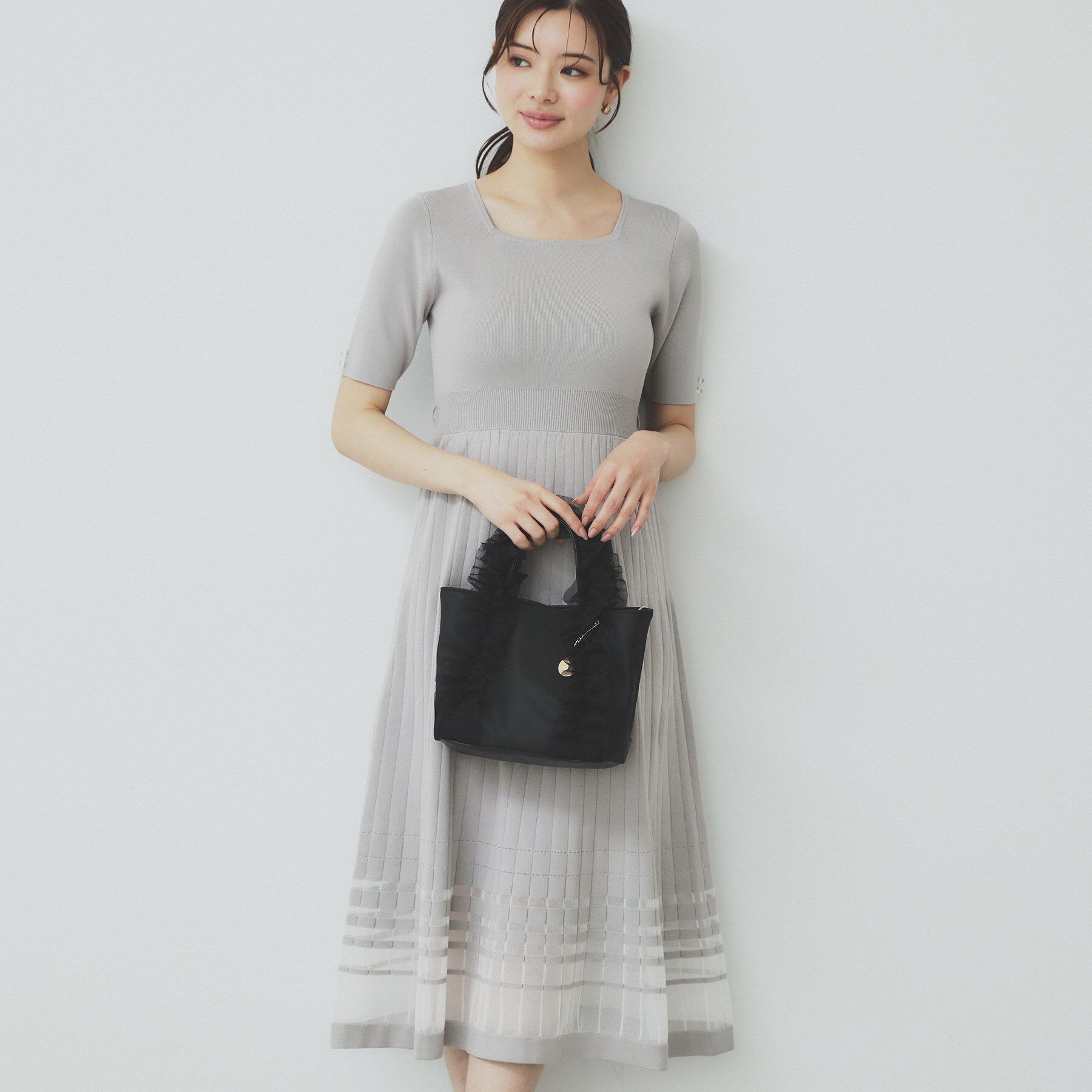 index「シアーラインニットワンピース【UV/洗濯機洗い可】」|ワンピース|