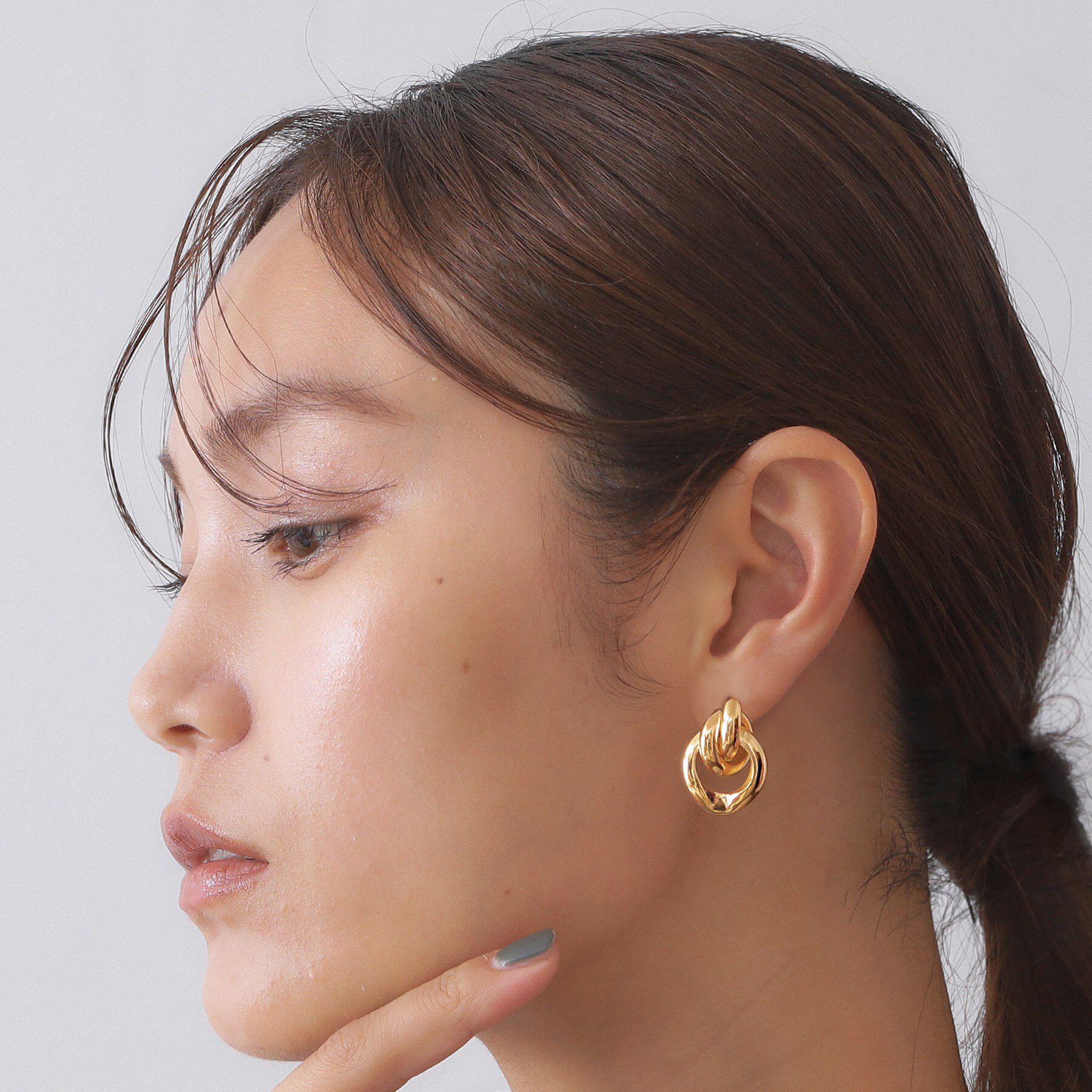 OPAQUE.CLIP「メタルリングピアス」|ピアス|