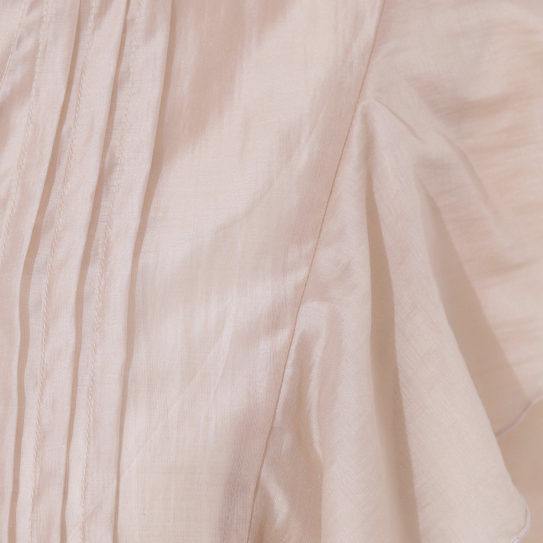 Couture broach「【洗える・オシャレな透け感】タックデザインフレア袖シアーブラウス」|シャツ・ブラウス|