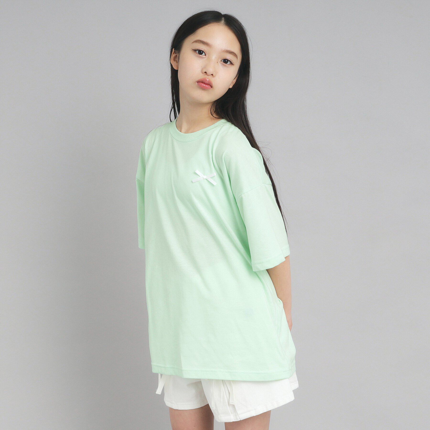 PINK-latte「【130cmあり】バックフォトプリントTシャツ」|Tシャツ・カットソー|