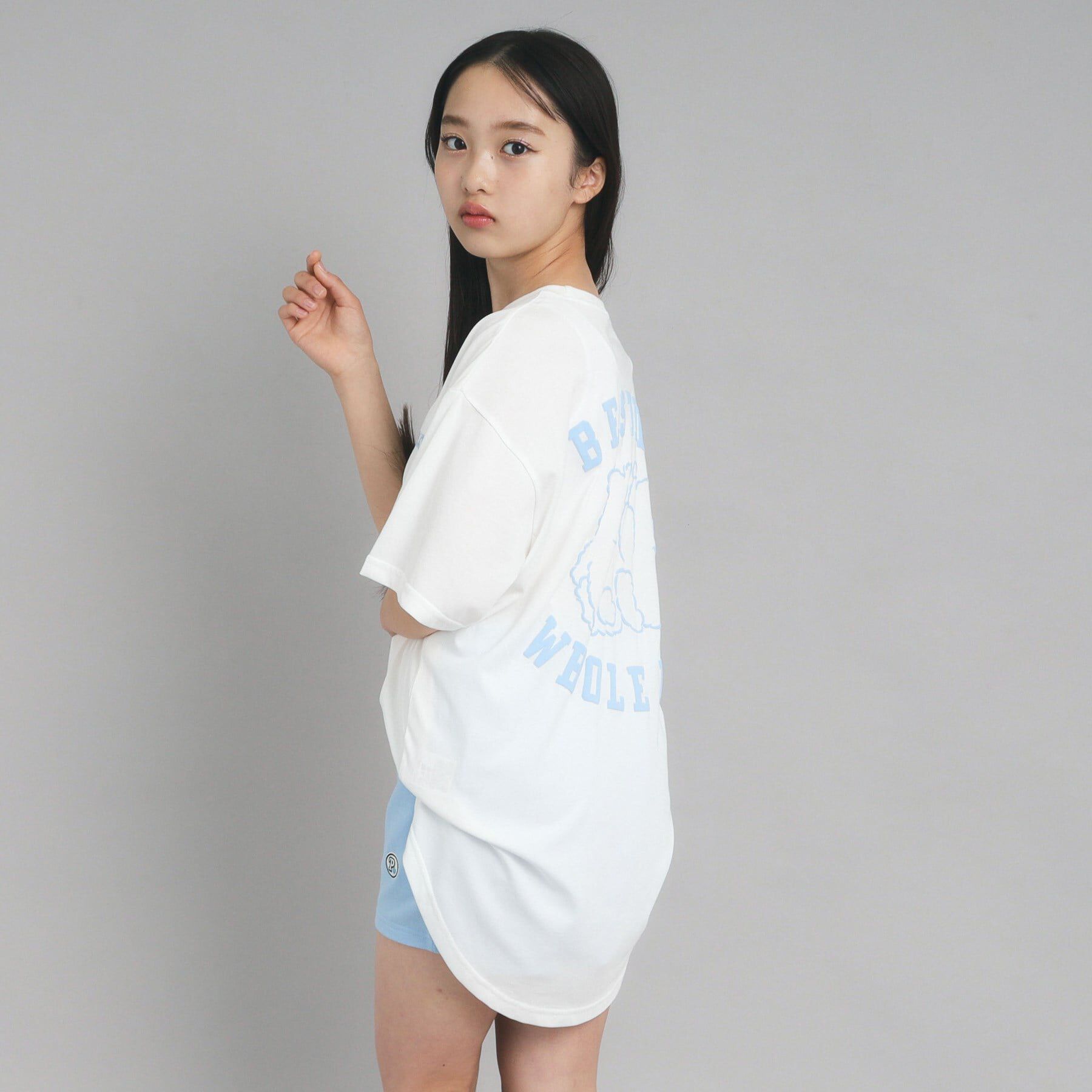 PINK-latte「【接触冷感/130cmあり】ピンクマテTシャツ」|Tシャツ・カットソー|