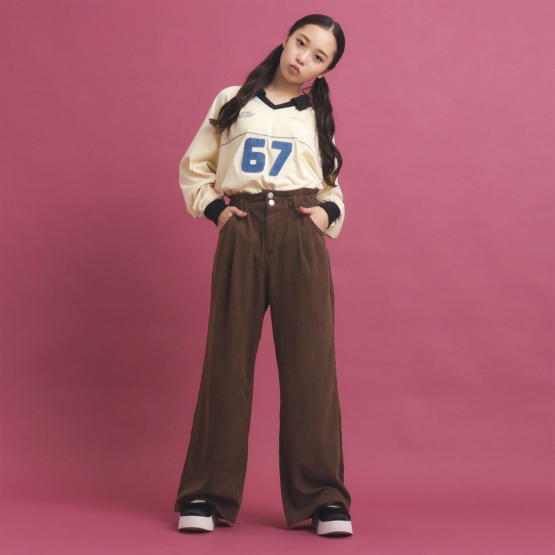 PINK-latte「ベーシック コーディロイタックパンツ」|その他|