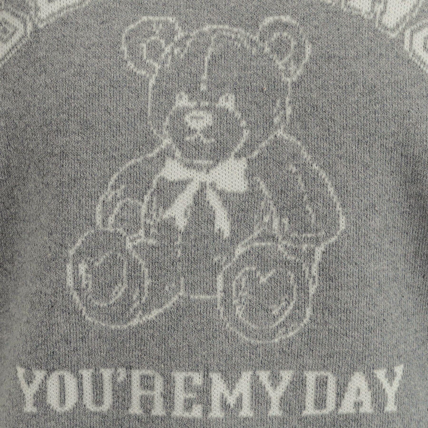 PINK-latte「コットンジャカードくまプルオーバー」|ニット・セーター|