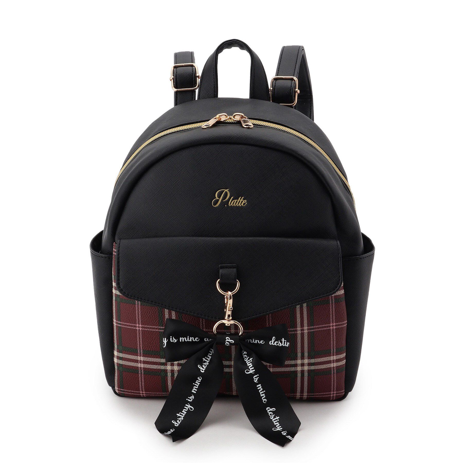 PINK-latte「フラップチェックミニリュック」|リュック|