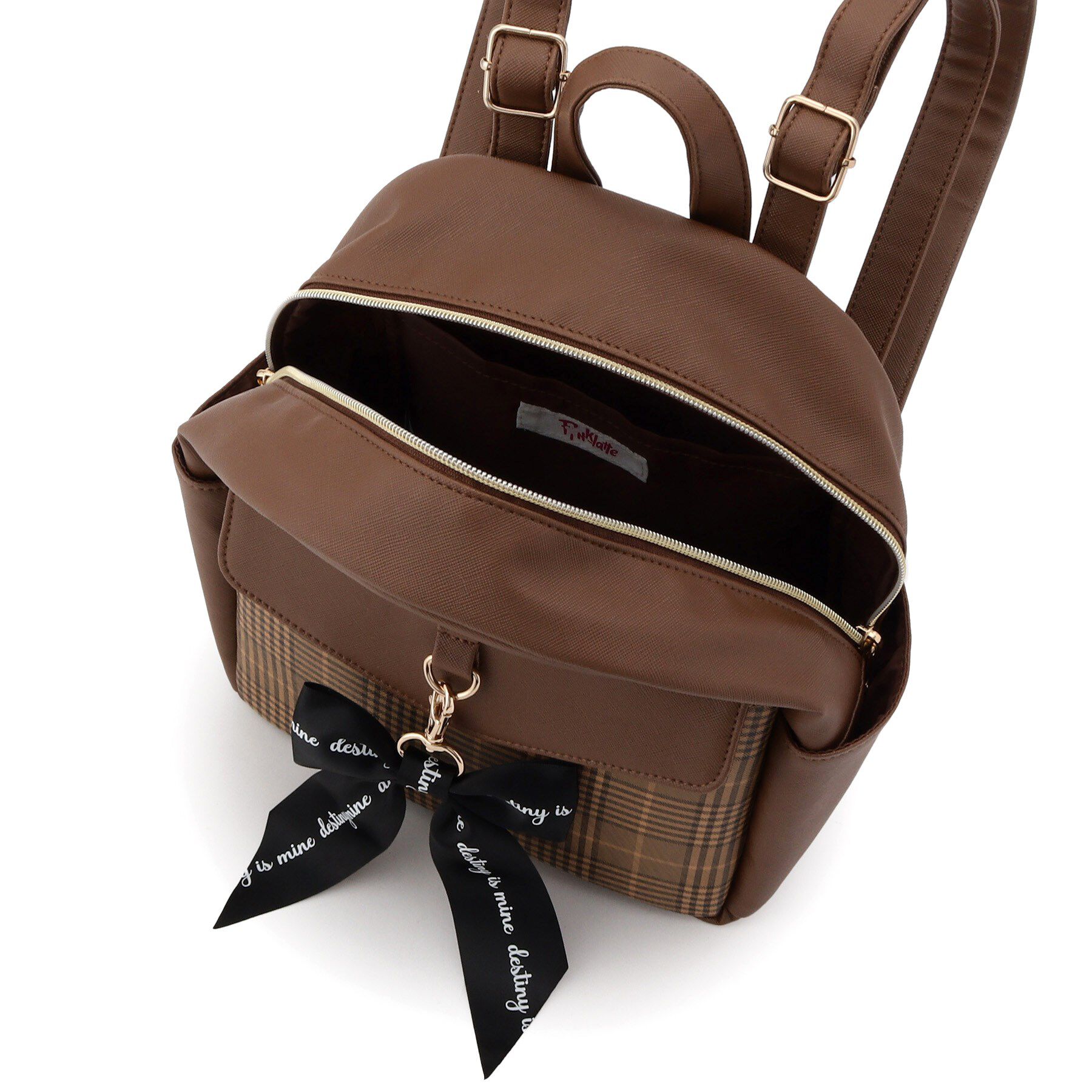 PINK-latte「フラップチェックミニリュック」|リュック|