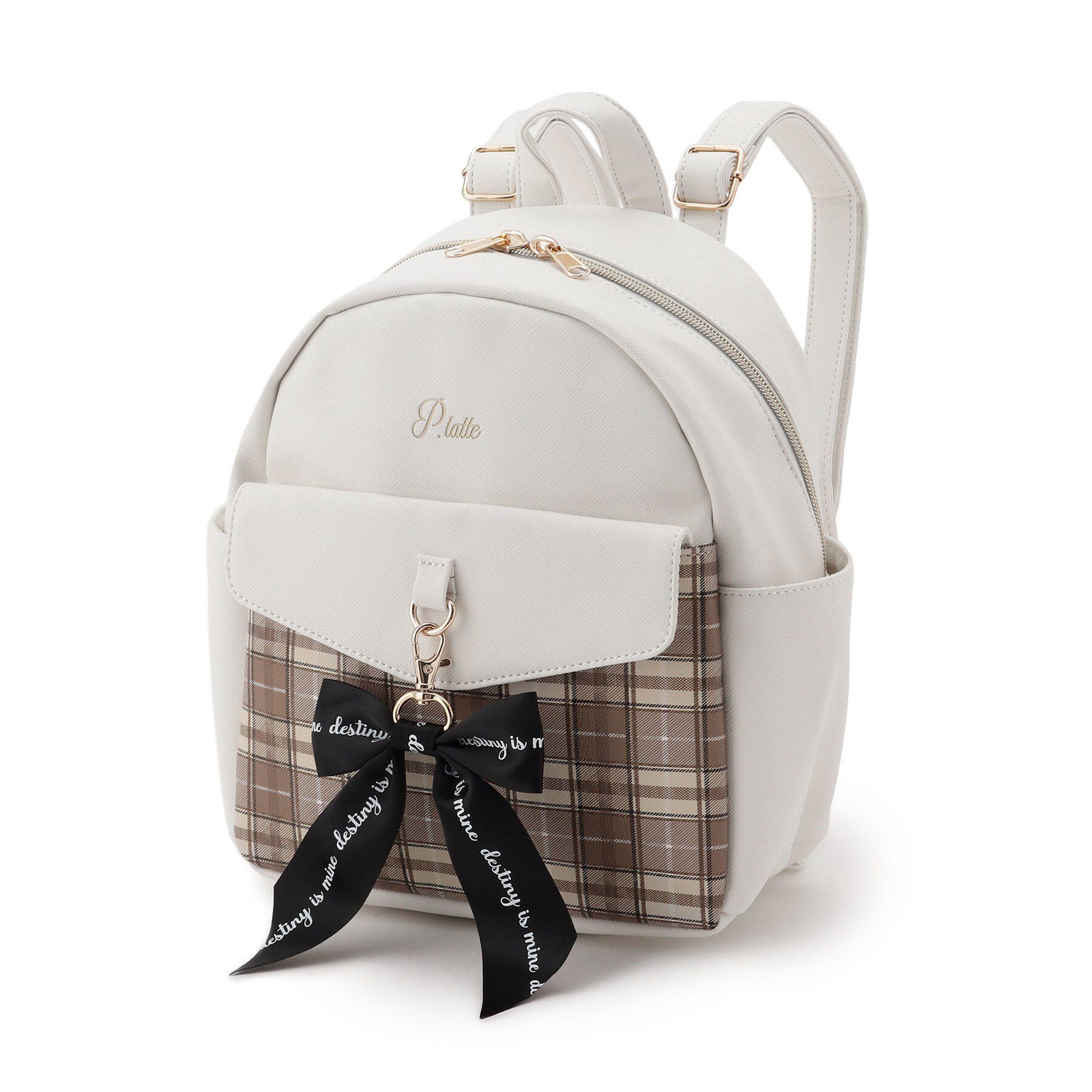 PINK-latte「フラップチェックミニリュック」|リュック|