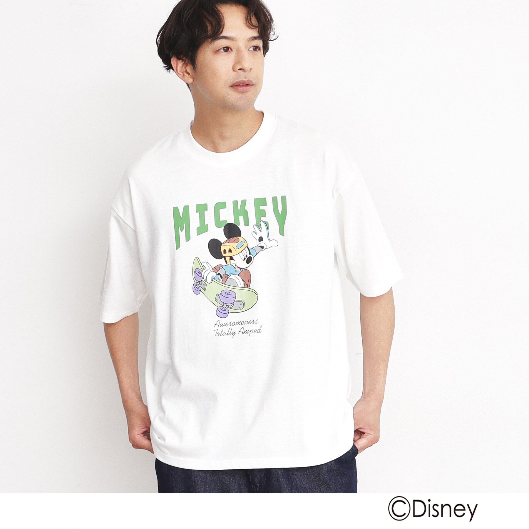 THE SHOP TK「【DISNEY/親子リンク】ミッキーマウス　ディズニー半袖Ｔシャツ」|Tシャツ・カットソー|