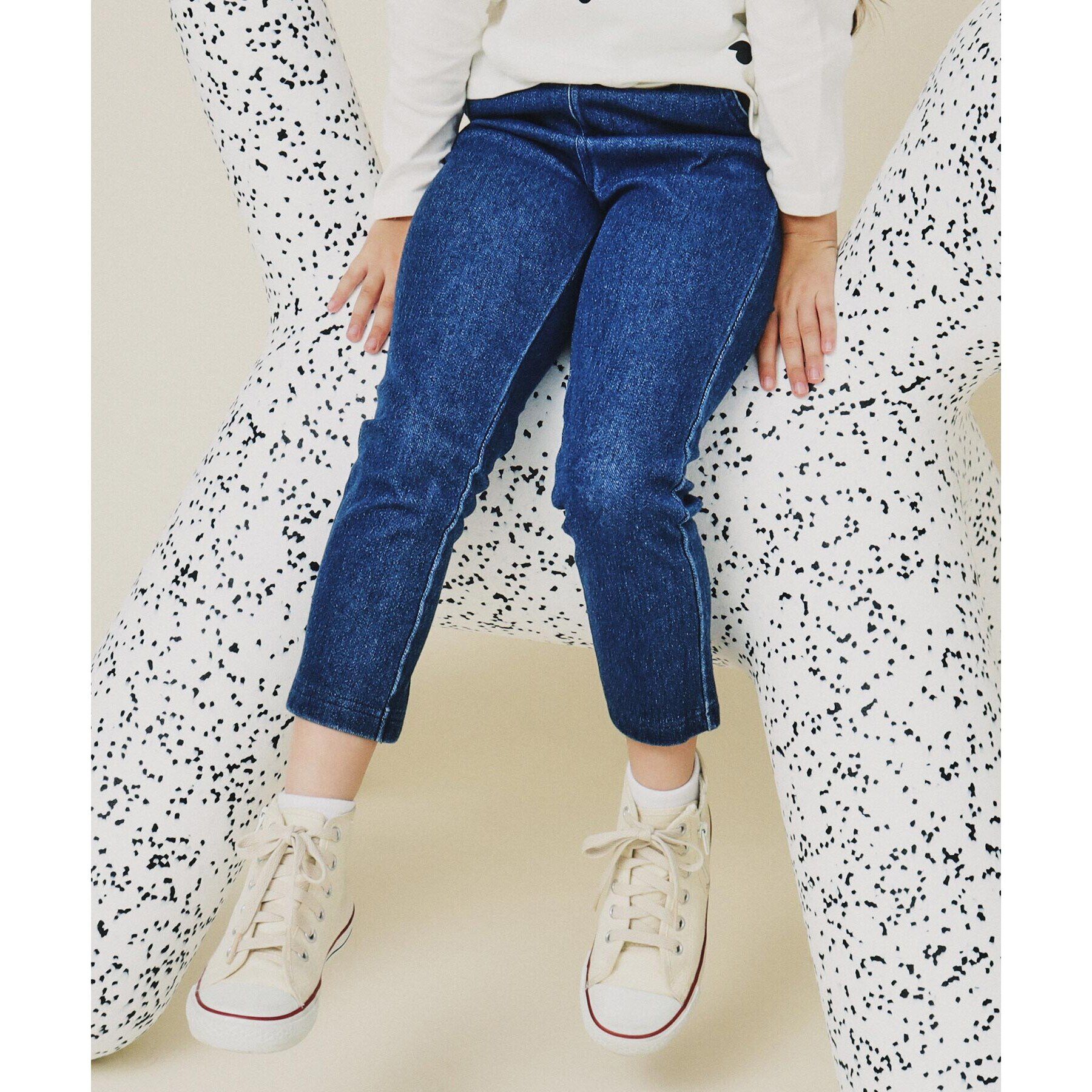 THE SHOP TK「【110－160】のびーるスキニーパンツ/洗濯機OK」|その他|ブルー(092)