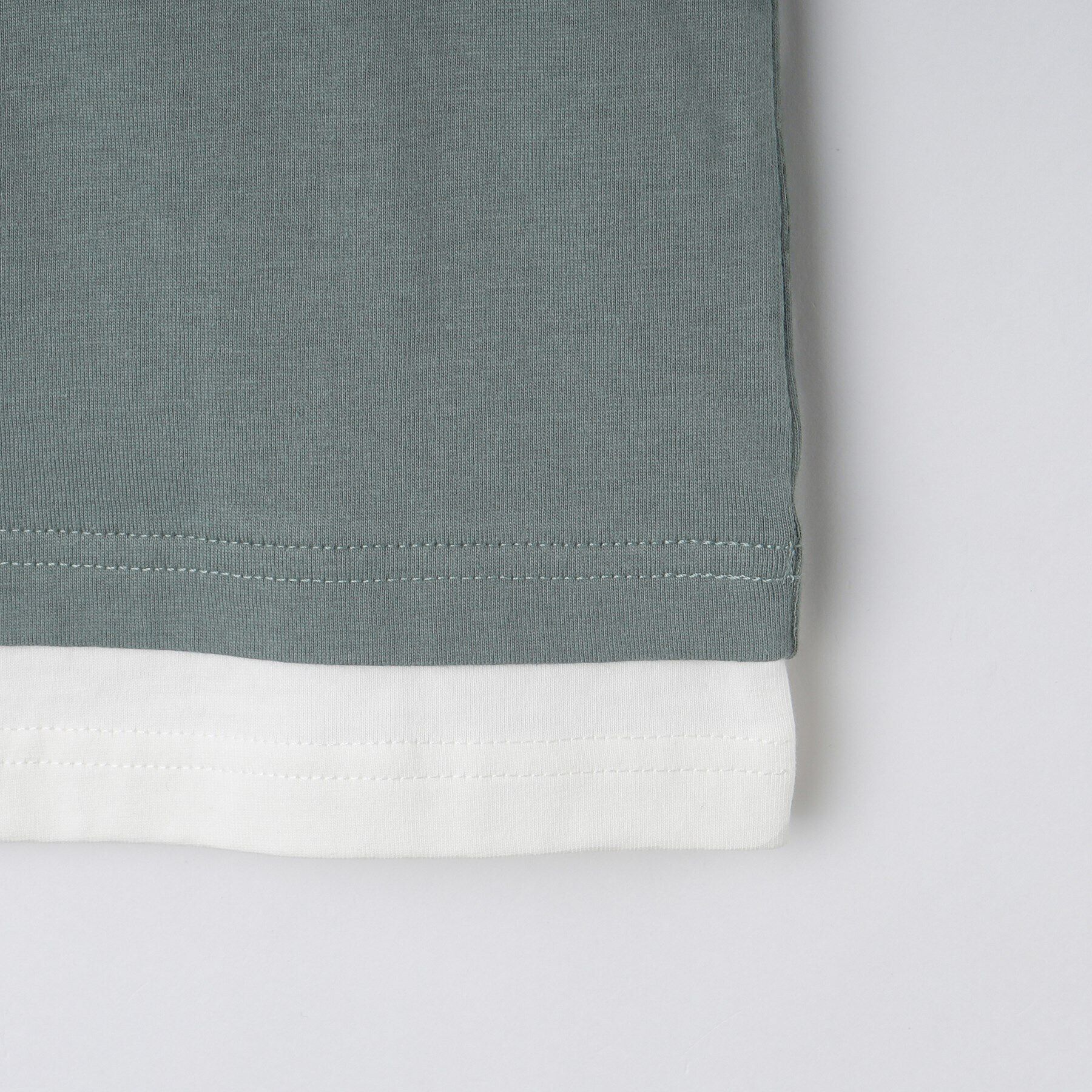 THE SHOP TK「【100－160】ブロッキング長袖Tシャツ/洗濯機OK」|Tシャツ・カットソー|