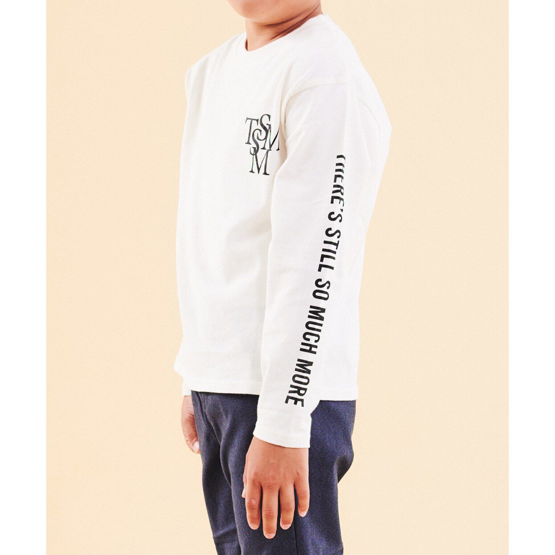 THE SHOP TK「【130-160】オーガビッツコットン長袖Tシャツ/洗濯機OK」|Tシャツ・カットソー|