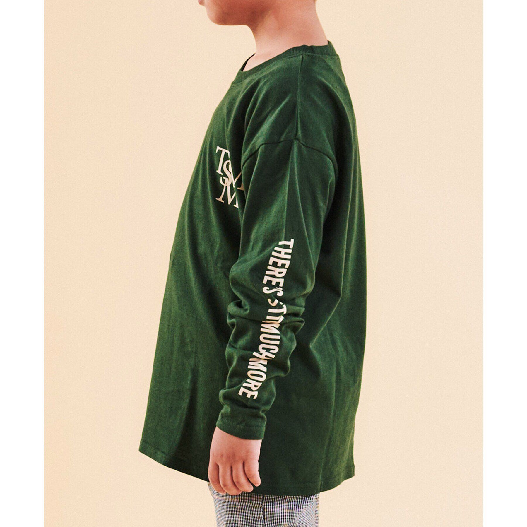 THE SHOP TK「【130-160】オーガビッツコットン長袖Tシャツ/洗濯機OK」|Tシャツ・カットソー|