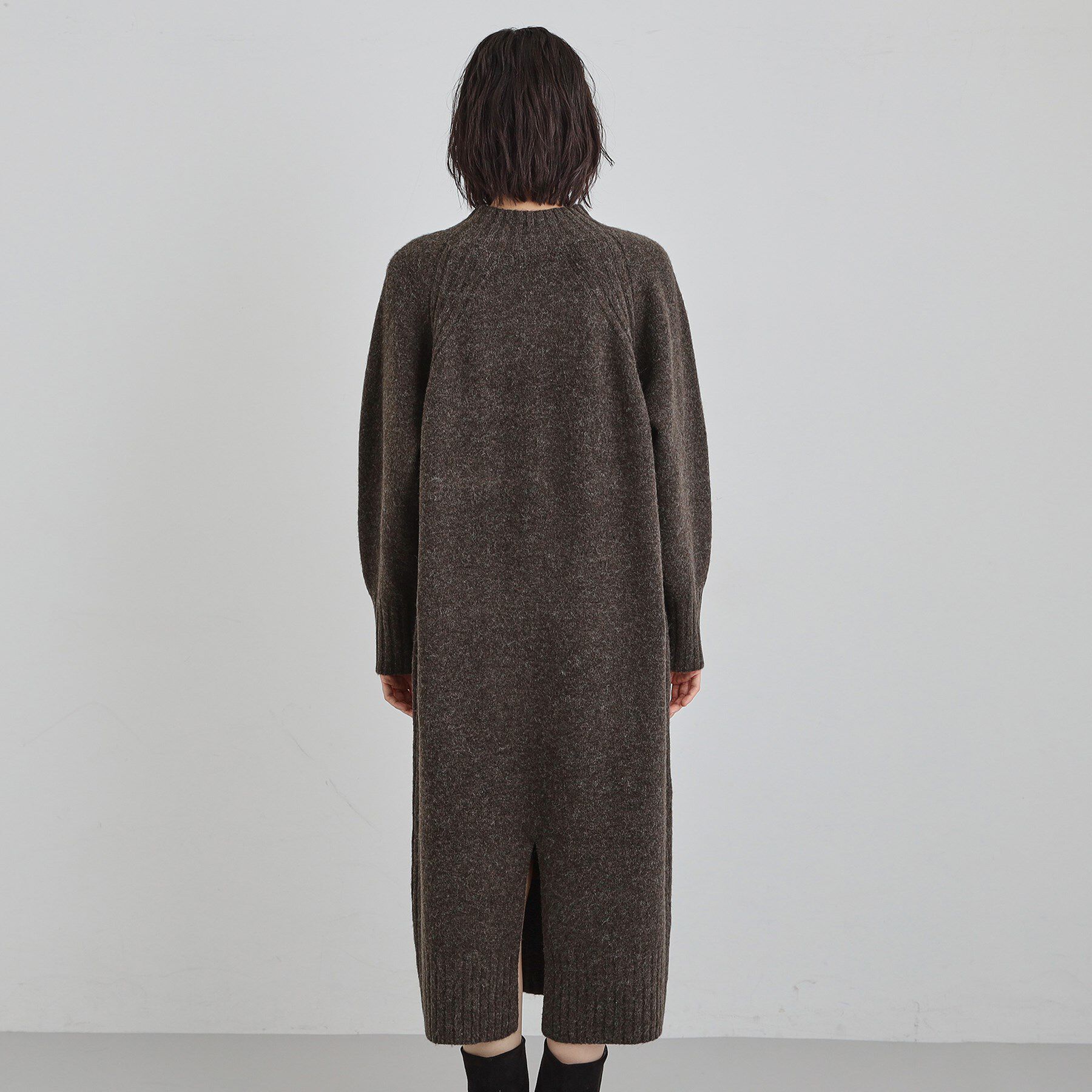 THE SHOP TK「ウール混杢調ハイネックワンピース」|ワンピース|