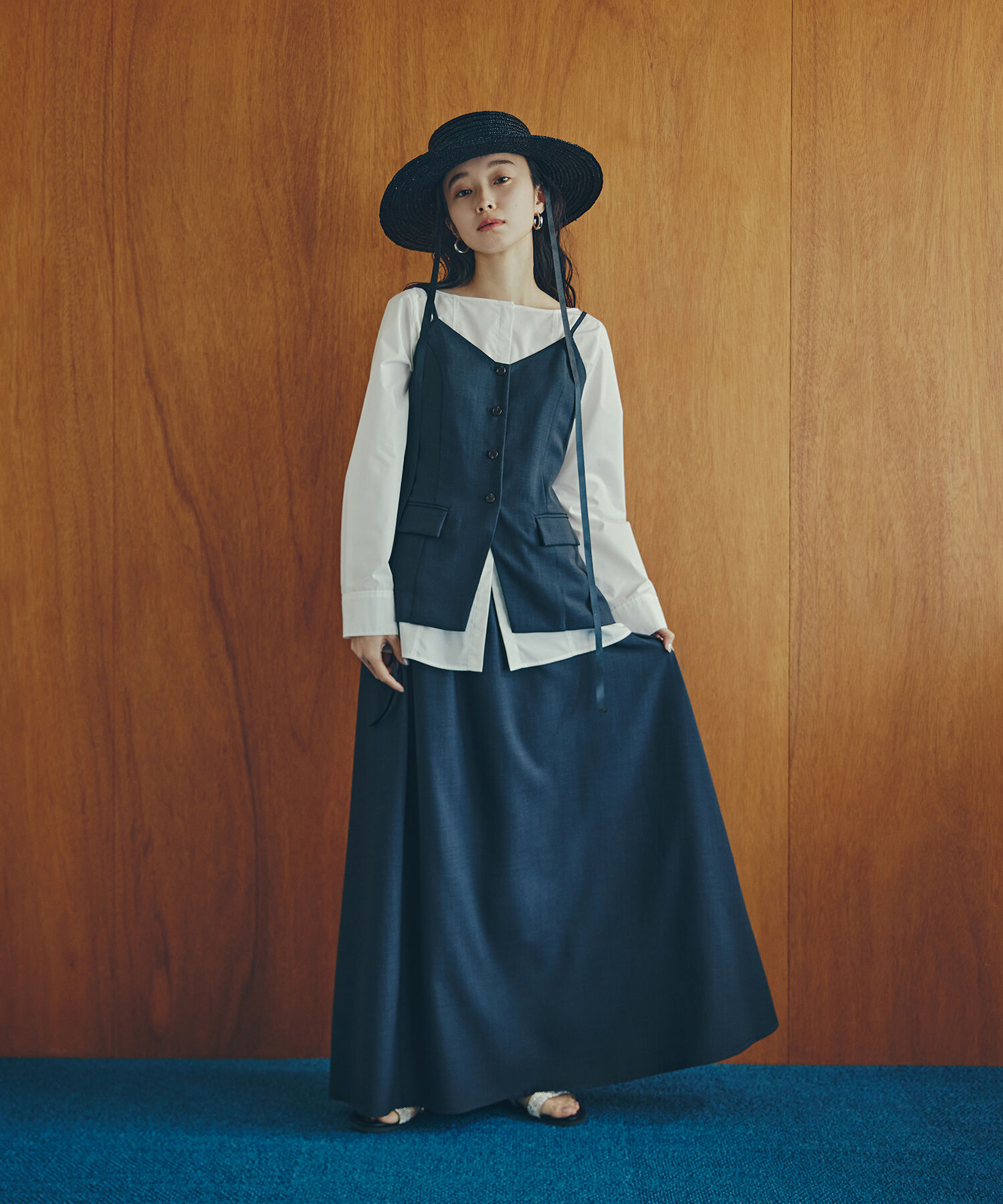  「ボートネックチュニックブラウス」|シャツ・ブラウス|