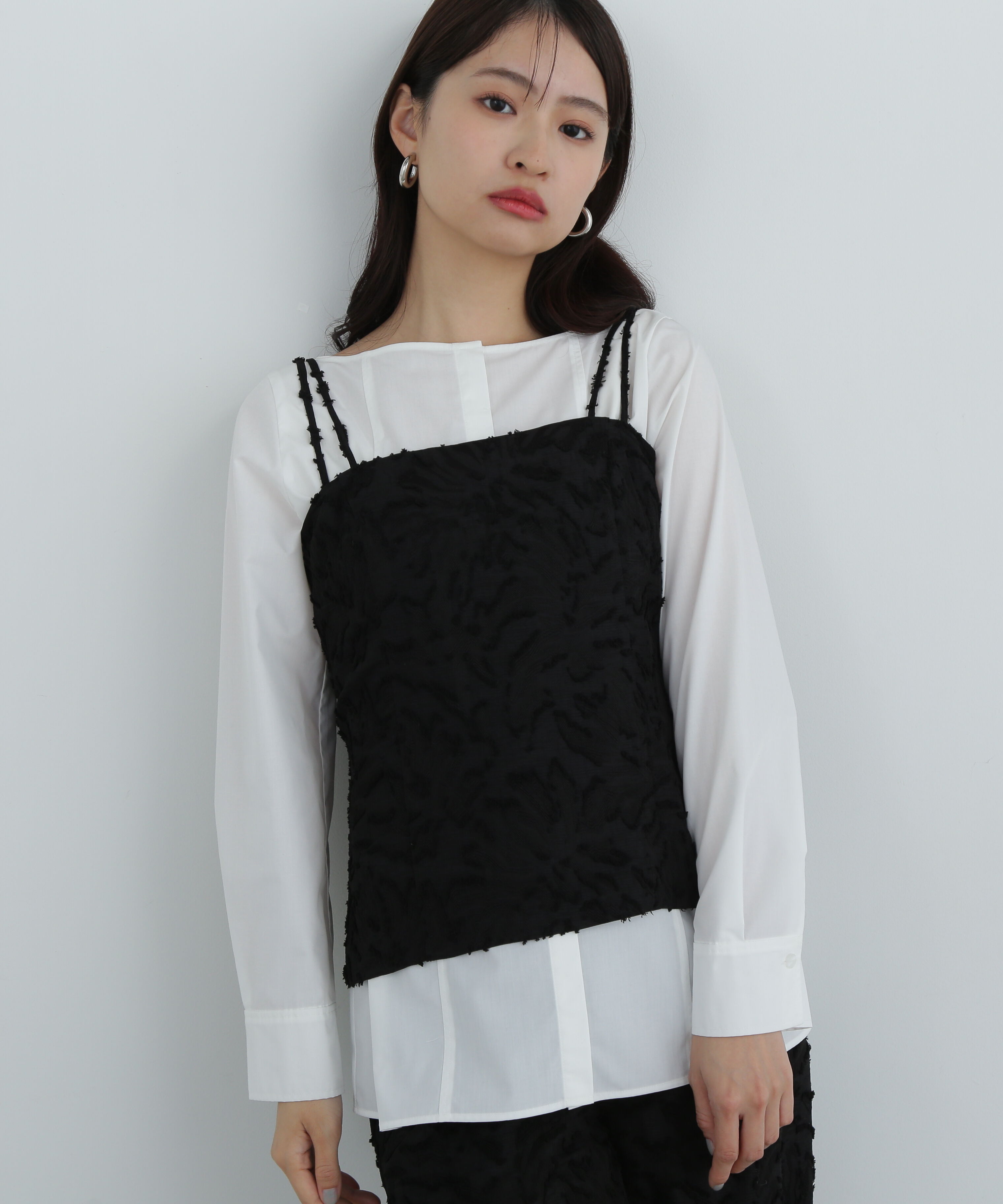  「ボートネックチュニックブラウス」|シャツ・ブラウス|