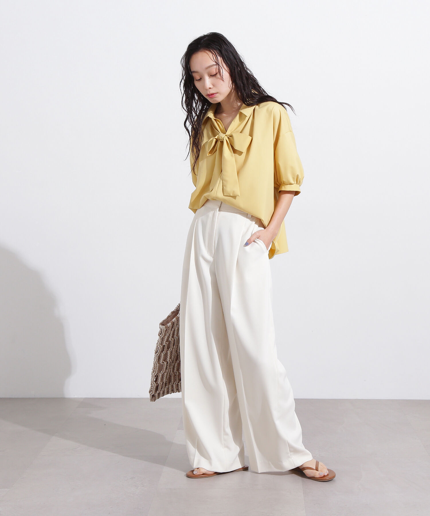  「ライトタックワイドパンツ」|その他|