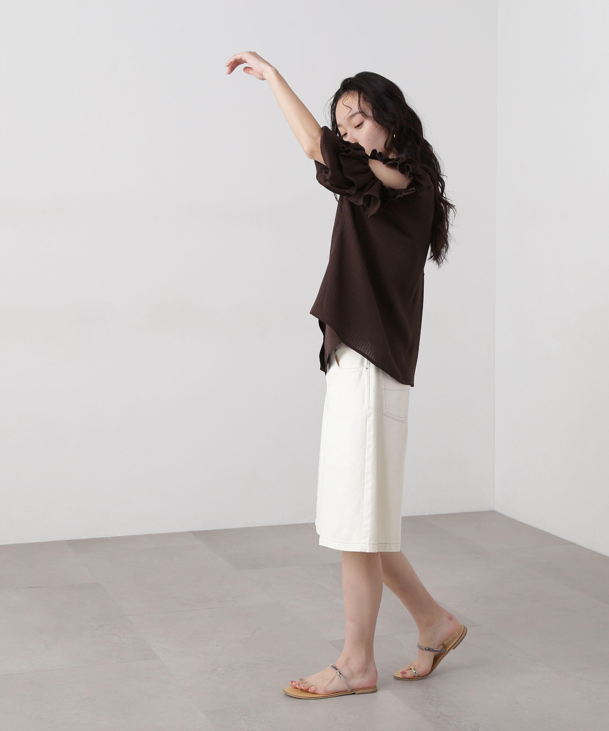  「ラッフルスリーブブラウス」|シャツ・ブラウス|