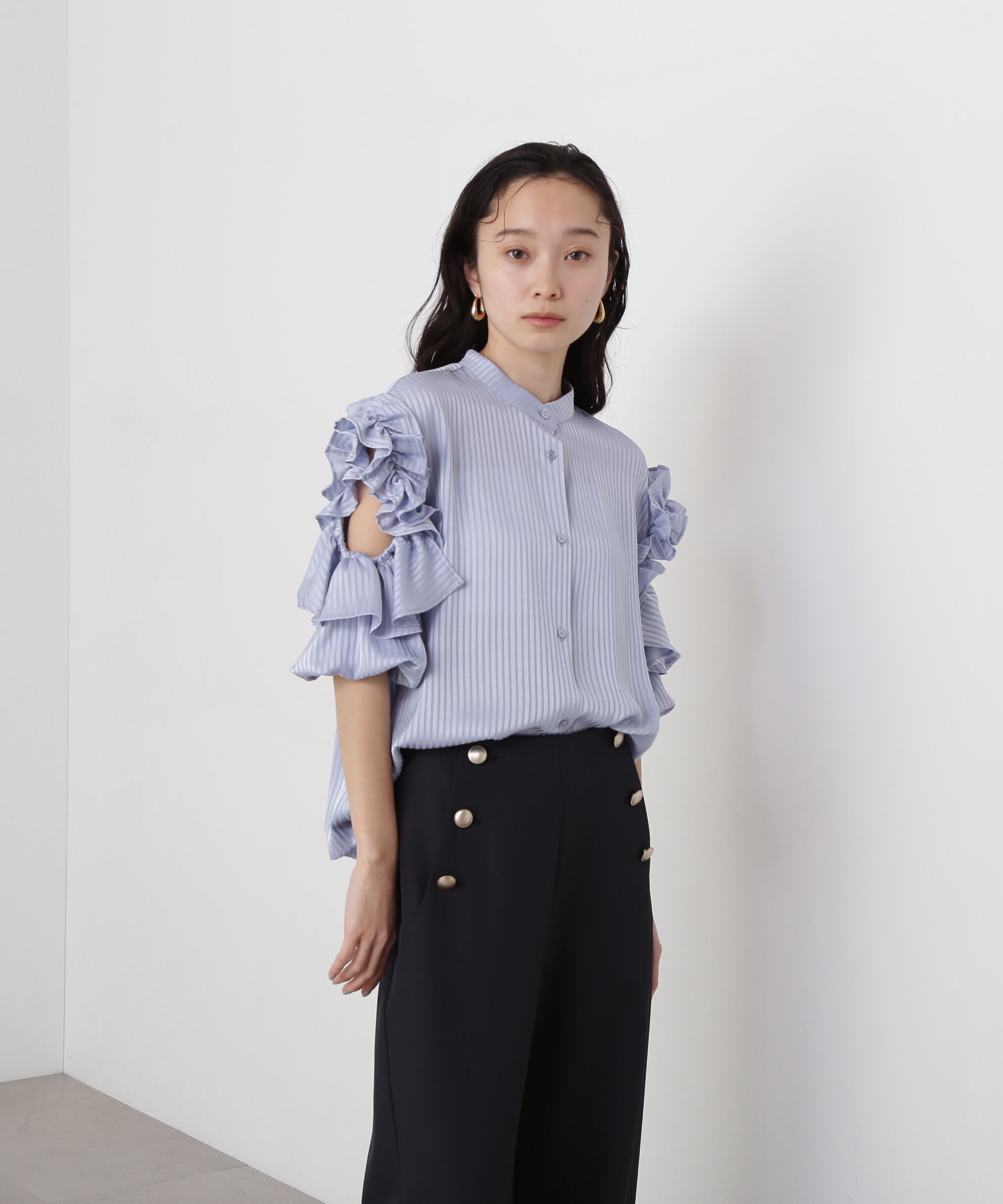  「ラッフルスリーブブラウス」|シャツ・ブラウス|