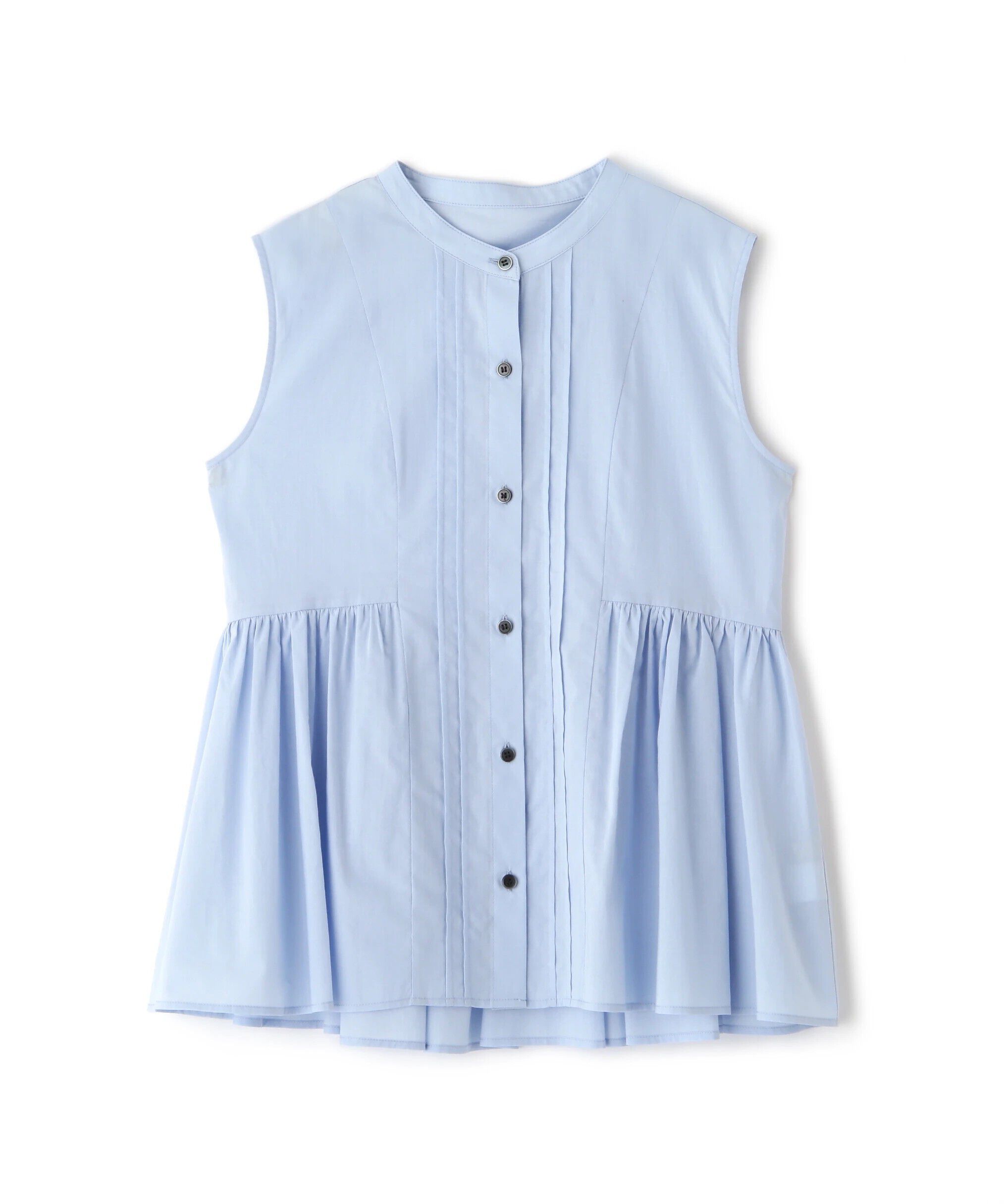  「ピンタックノースリーブブラウス」|シャツ・ブラウス|