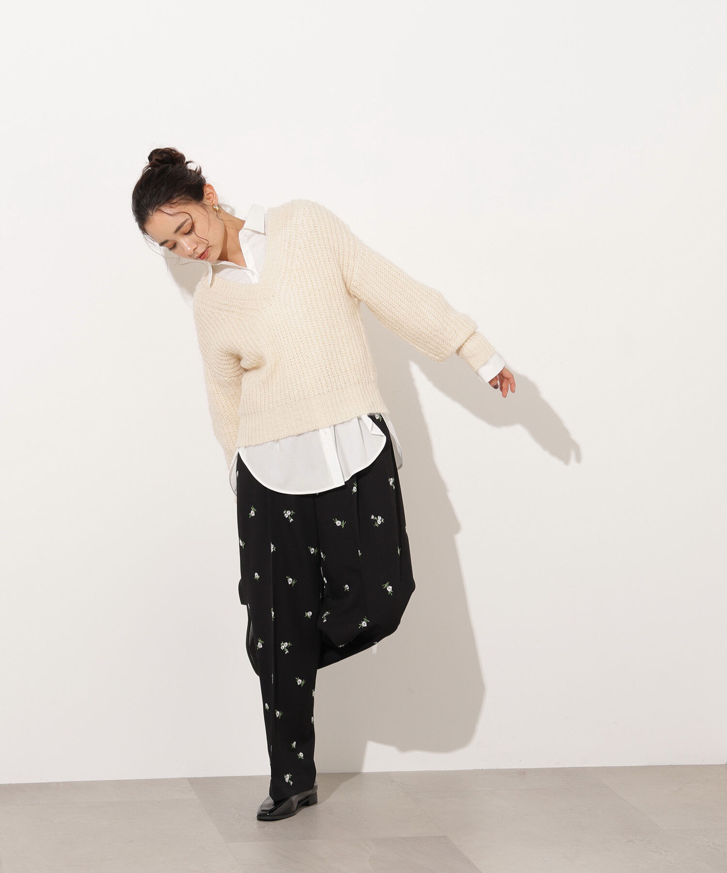  「Vネックオーバーニット」|ニット・セーター|