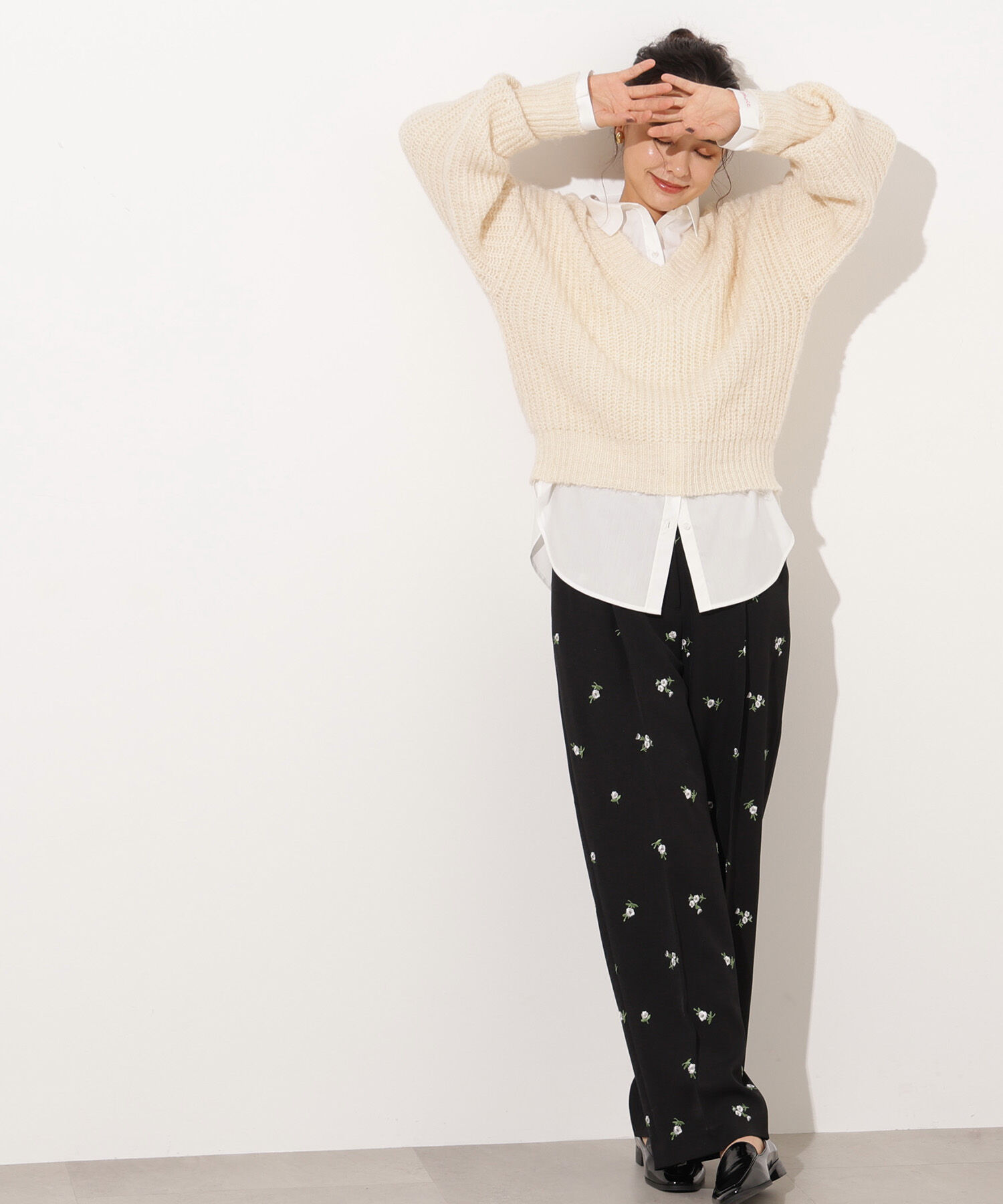  「Vネックオーバーニット」|ニット・セーター|